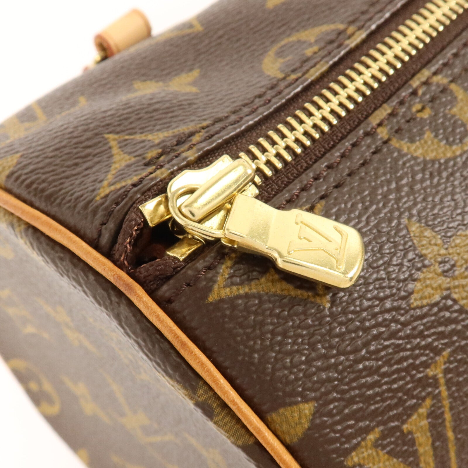 LOUIS VUITTON Monogram Papillon PM金扣手挽袋