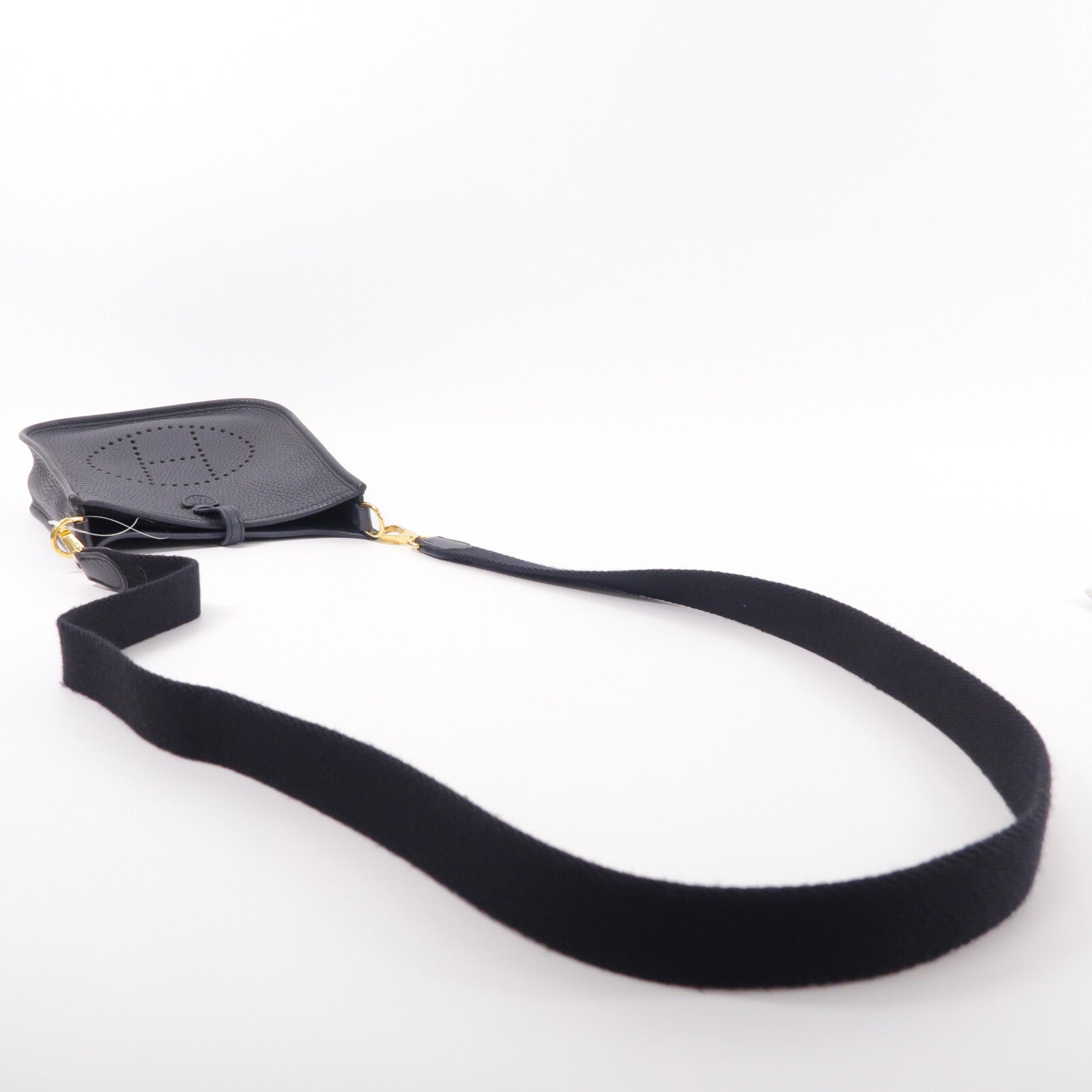 HERMES Clemence皮革Evelyne TPM肩背袋Noir