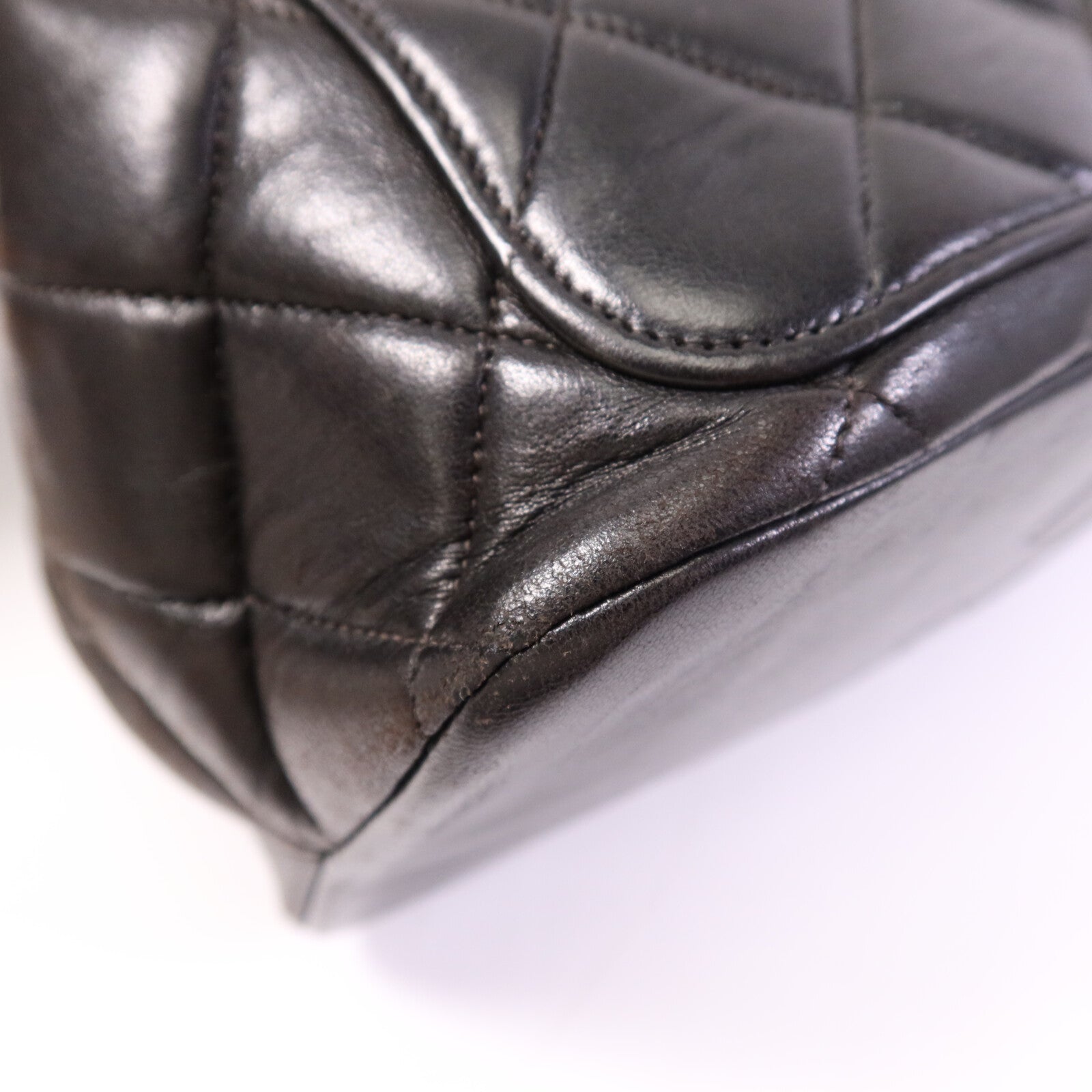 CHANEL 羊皮皮革Vintage Shoulder Bag金扣肩背袋