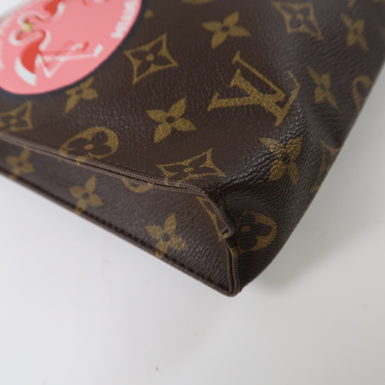 LOUIS VUITTON Monogram Poche Toilette 26金扣手拿包棕色