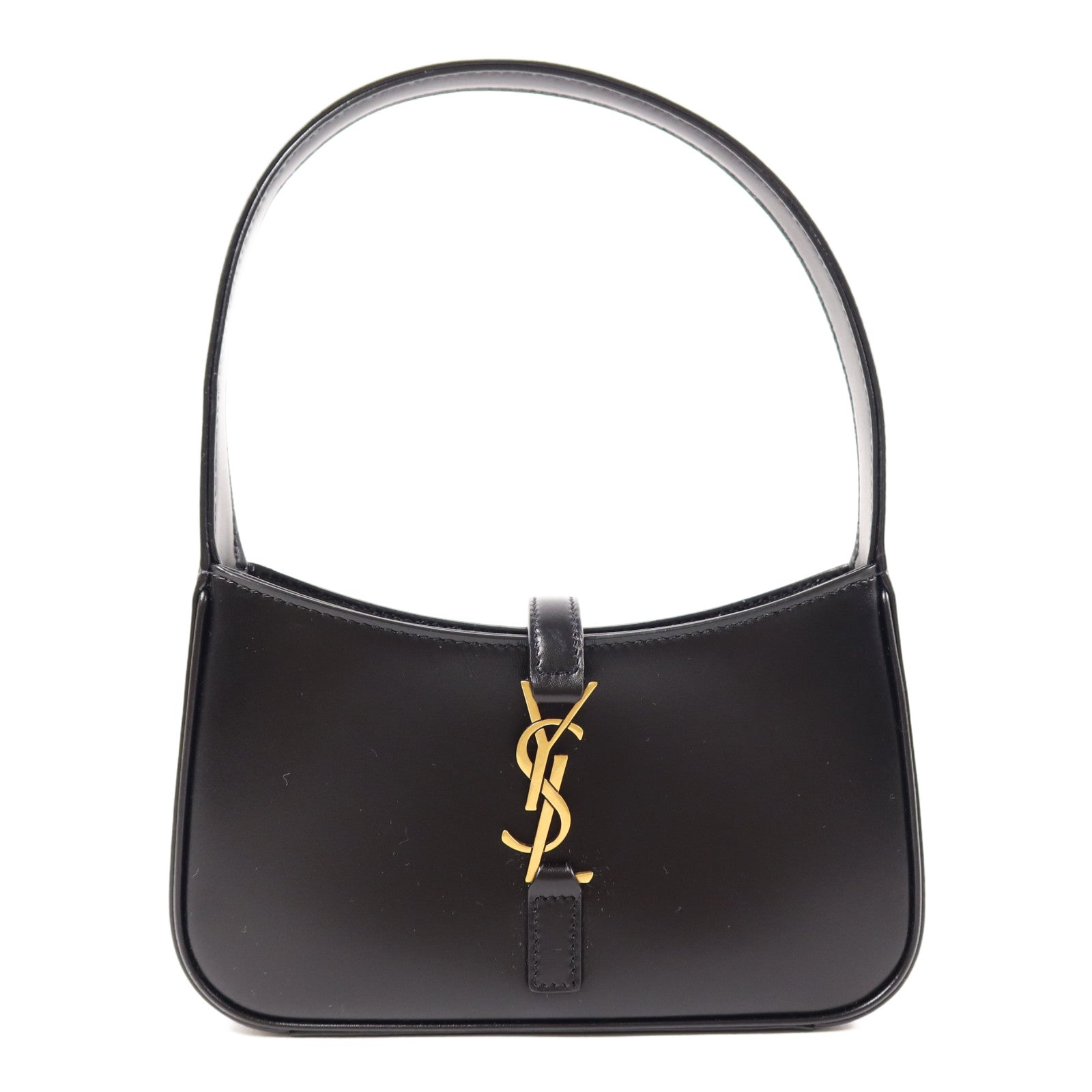 SAINT LAURENT 【激減優惠】牛皮皮革Mini LE 5 A 7 In Smooth金扣手挽袋