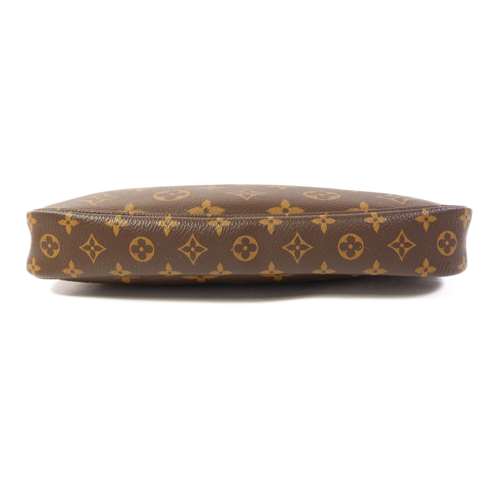 LOUIS VUITTON Monogram Multi Pochette Accessoires金扣手挽肩背兩用袋棕色