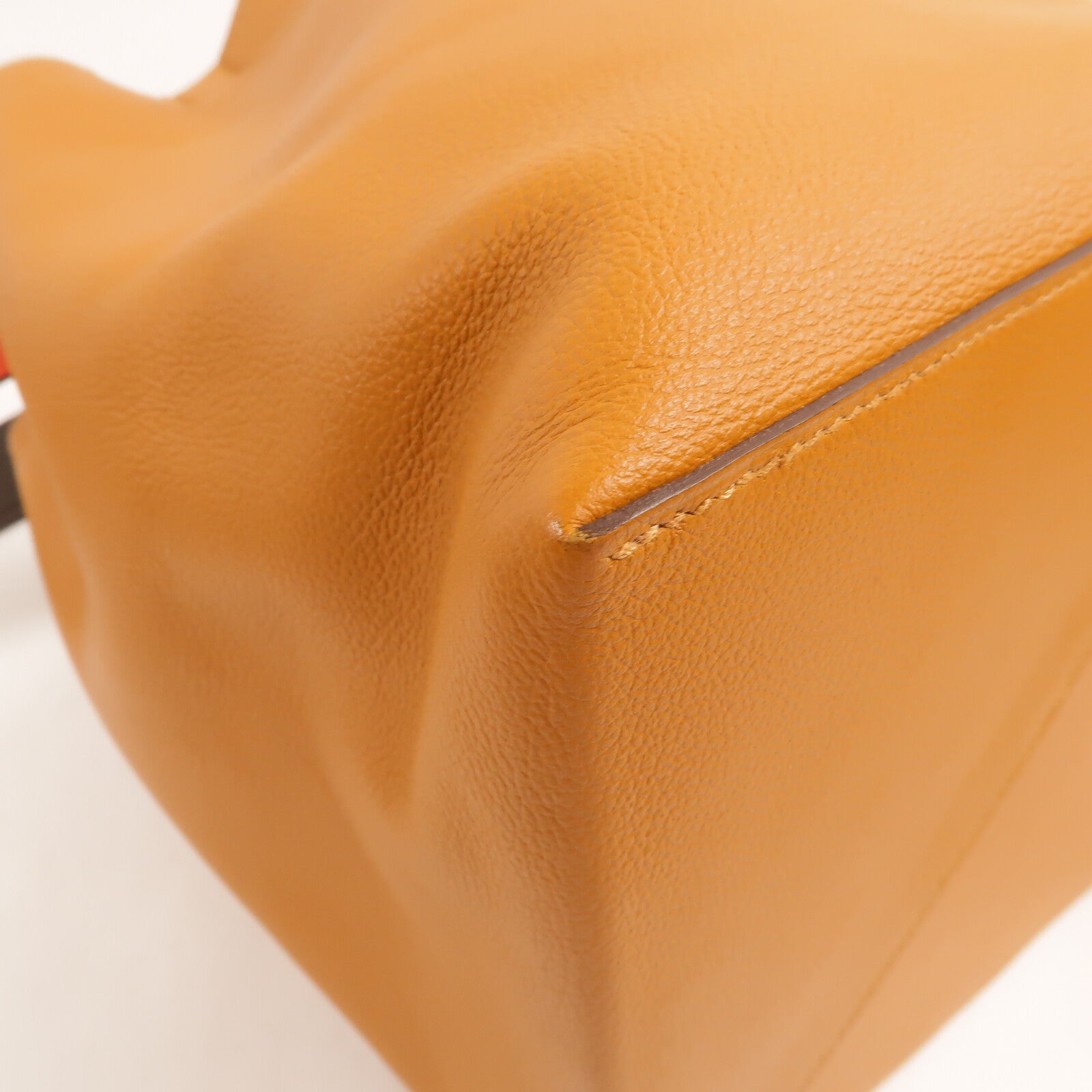 HERMES Evercolor皮革Licol 17肩背袋Toffee