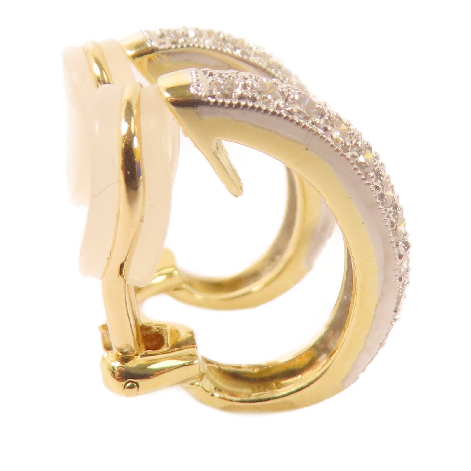 JEWELRY 18K黃金/白金Diamond Earrings鑽石耳環