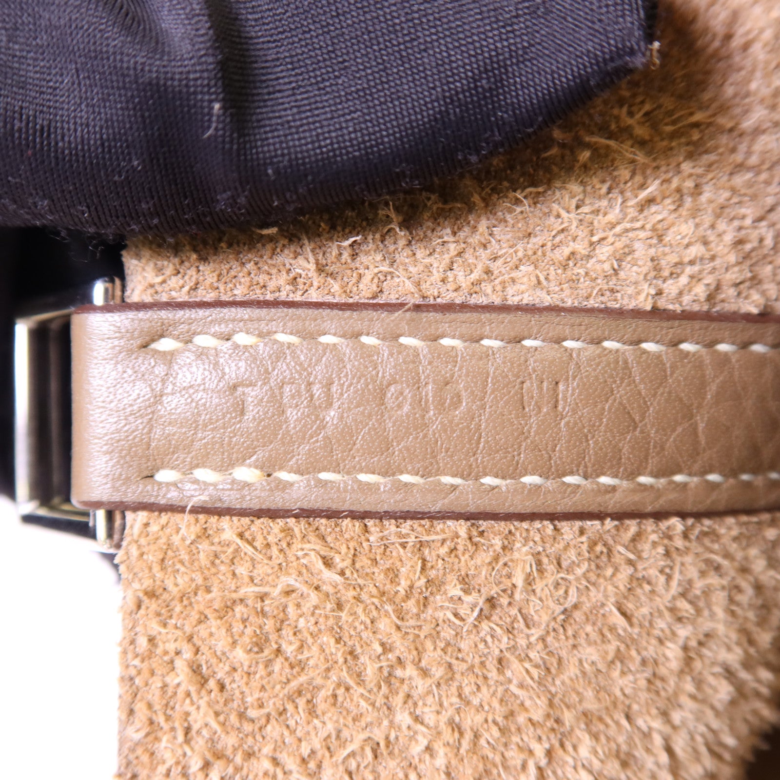 HERMES Clemence皮革Picotin PM銀扣手挽袋Etoupe