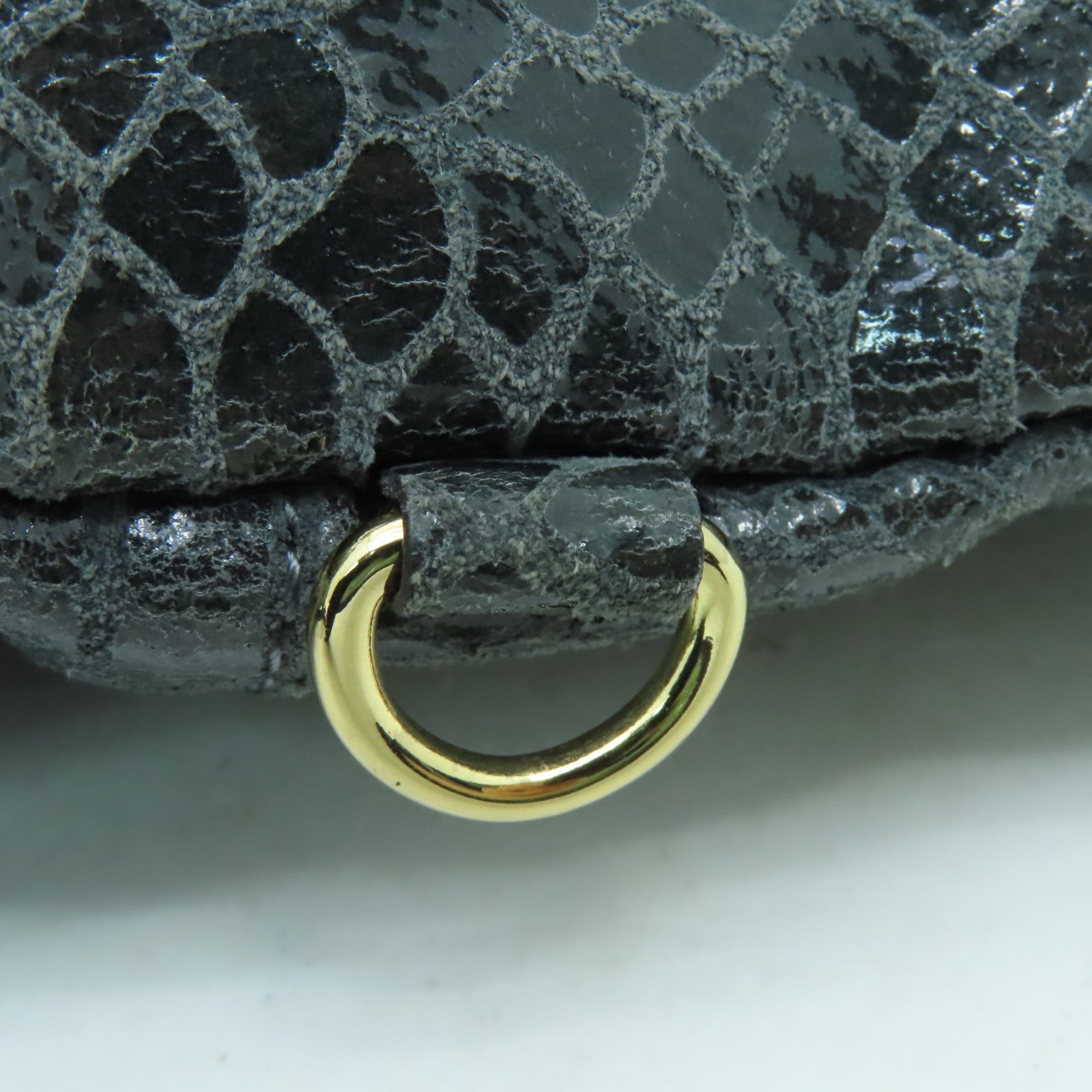 MULBERRY 【激減優惠】牛皮皮革Shoulder Bag金扣肩背袋灰色