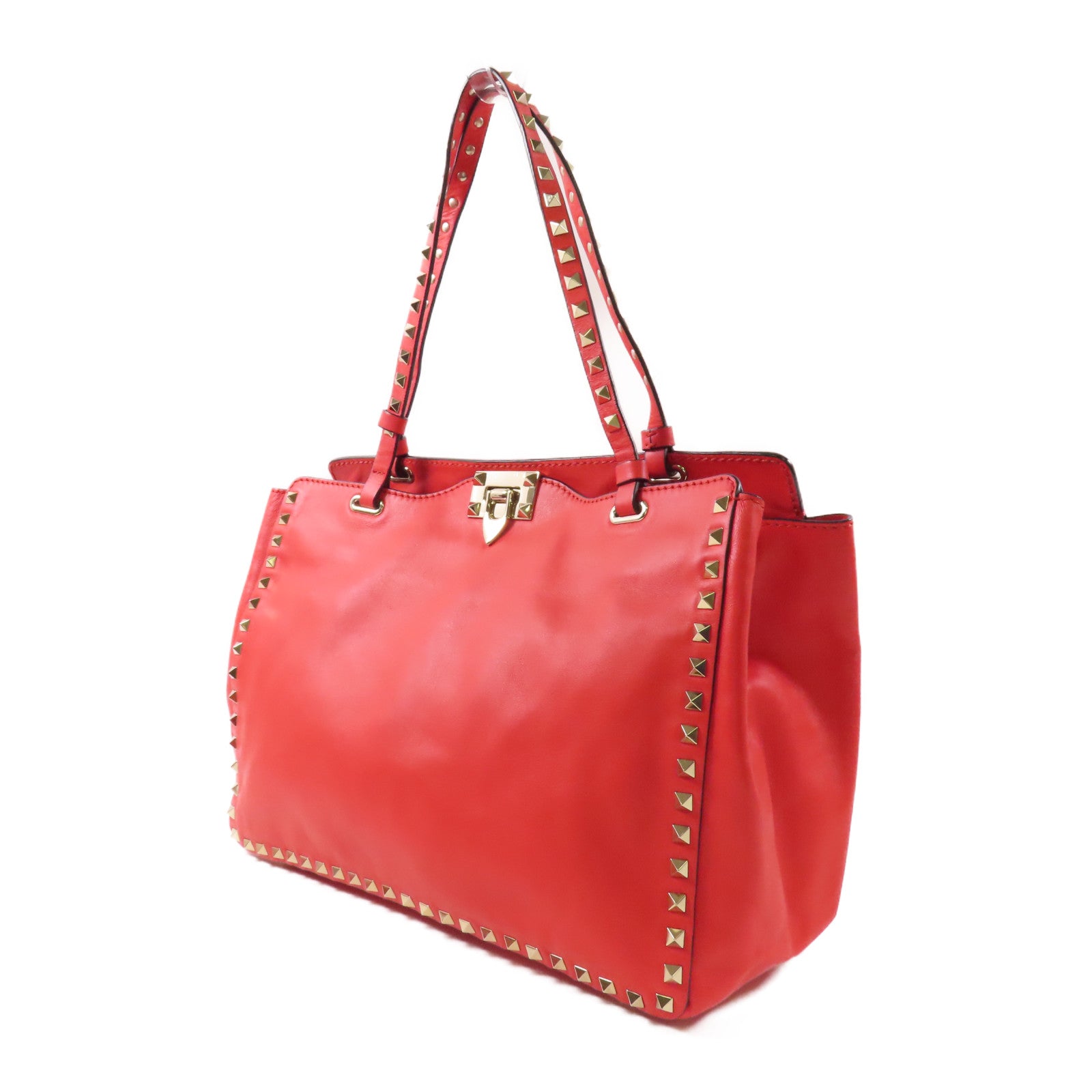 Valentino 牛皮皮革2way Shoulder Bag金扣手挽肩背兩用袋