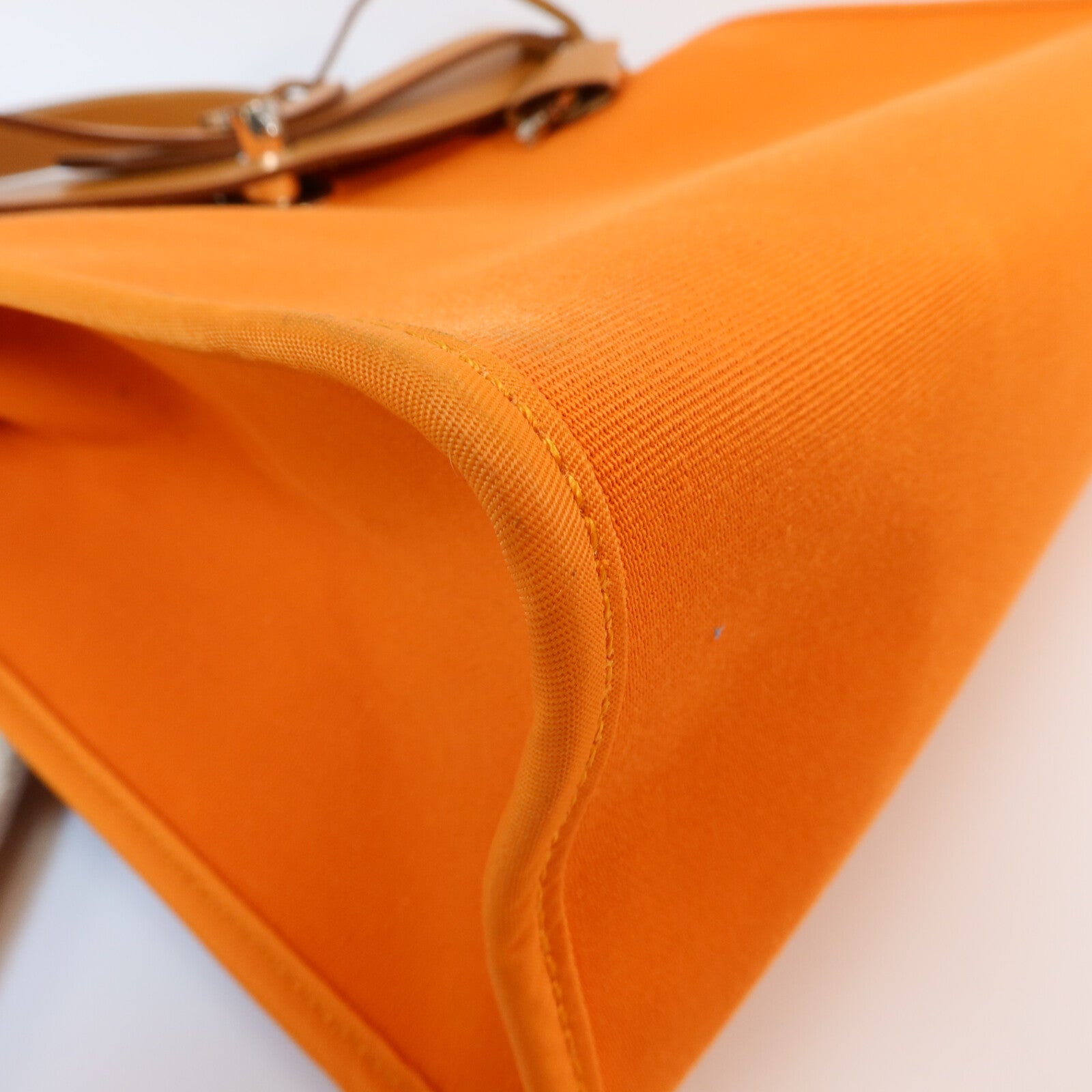 HERMES 帆布Herbag PM手挽肩背兩用袋Orange