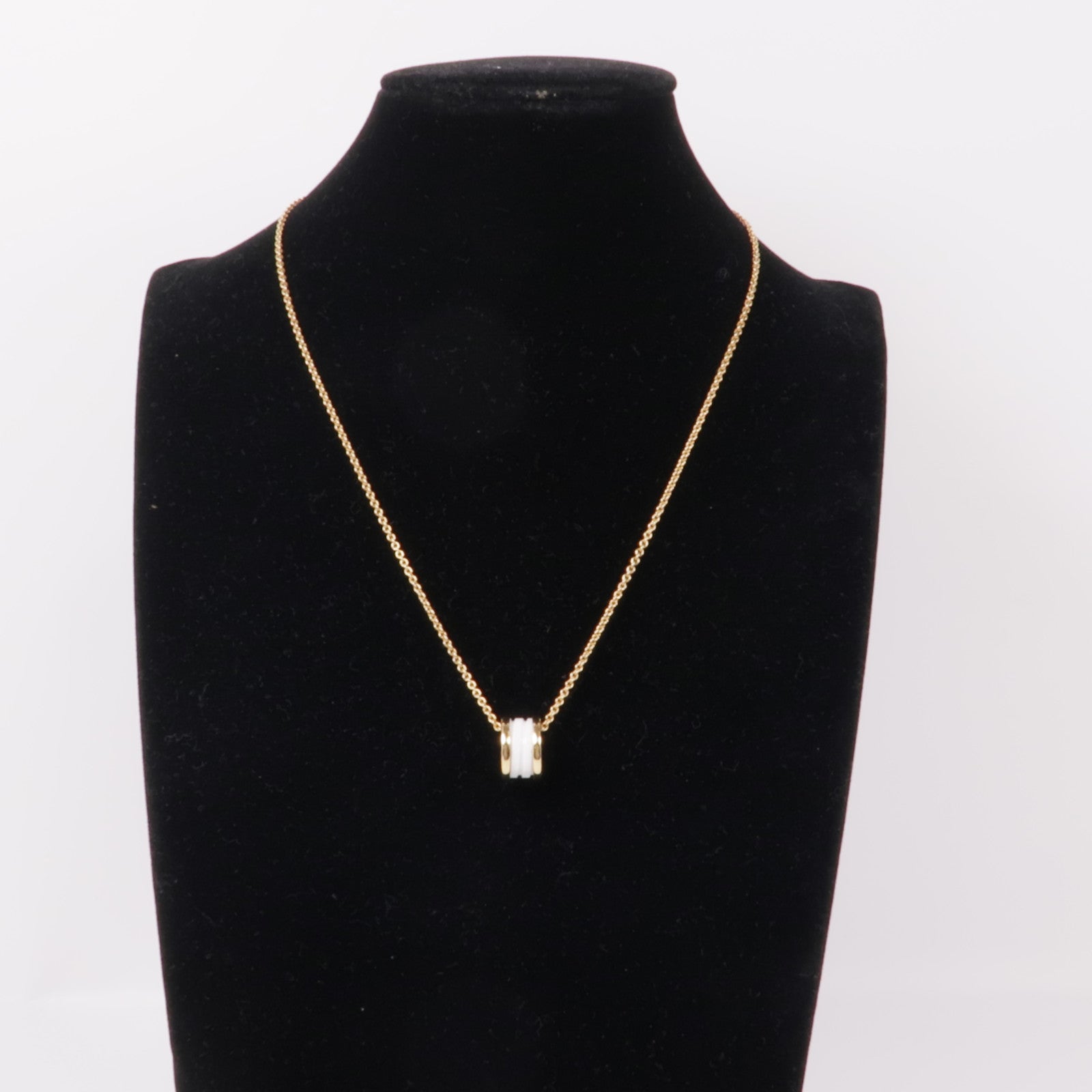 BVLGARI 【激減優惠】18K黃金/陶瓷B-Zero1 Necklace項鍊