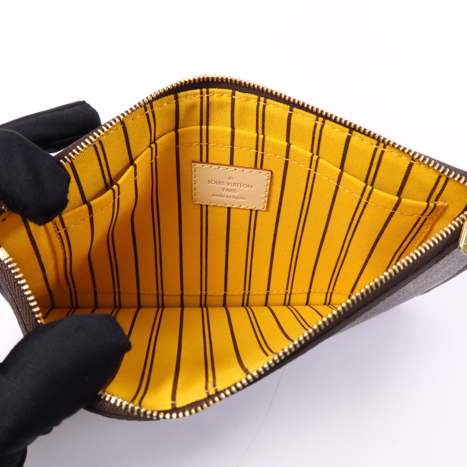 LOUIS VUITTON Monogram Neverfull Pouch金扣手拿包