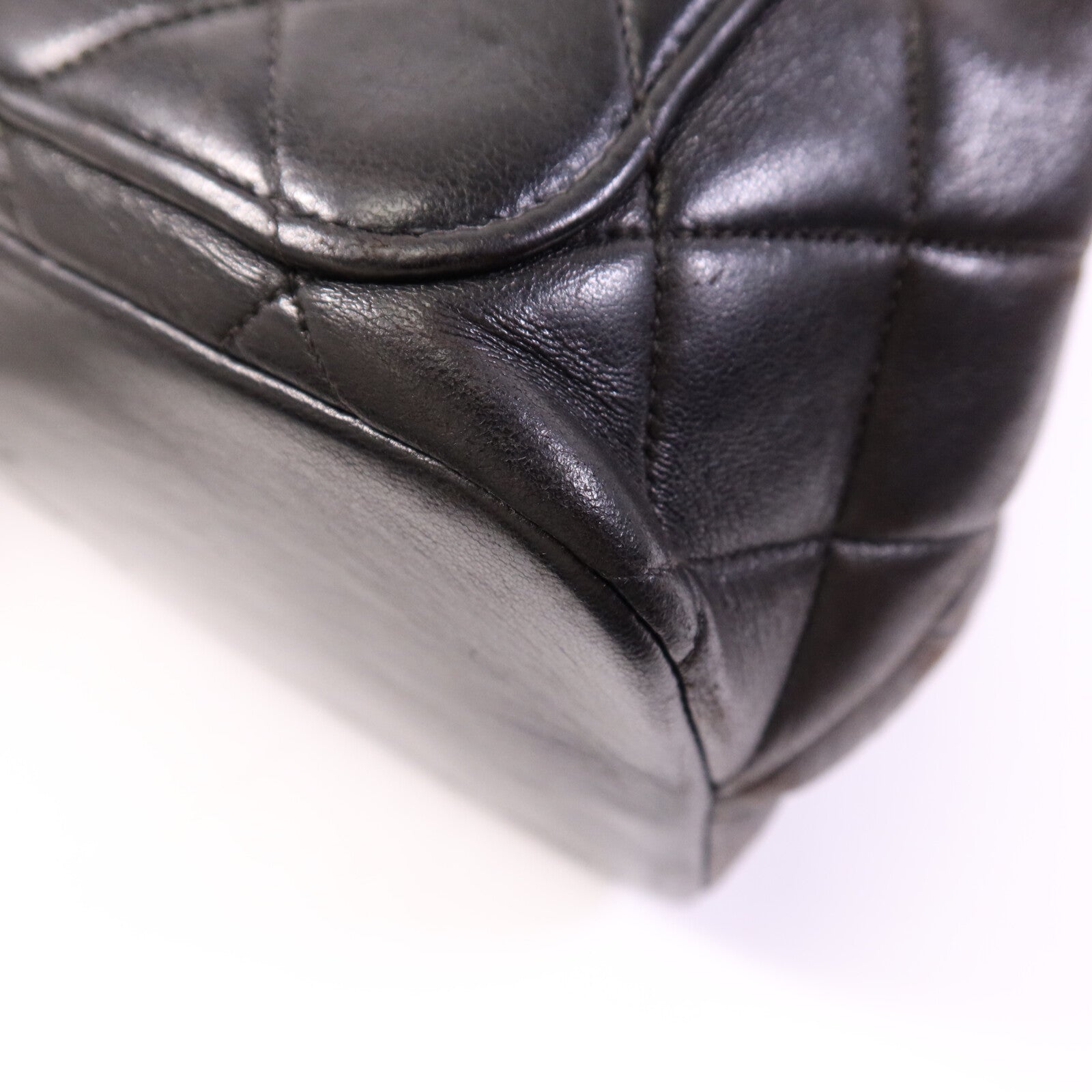 CHANEL 羊皮皮革Vintage Shoulder Bag金扣肩背袋