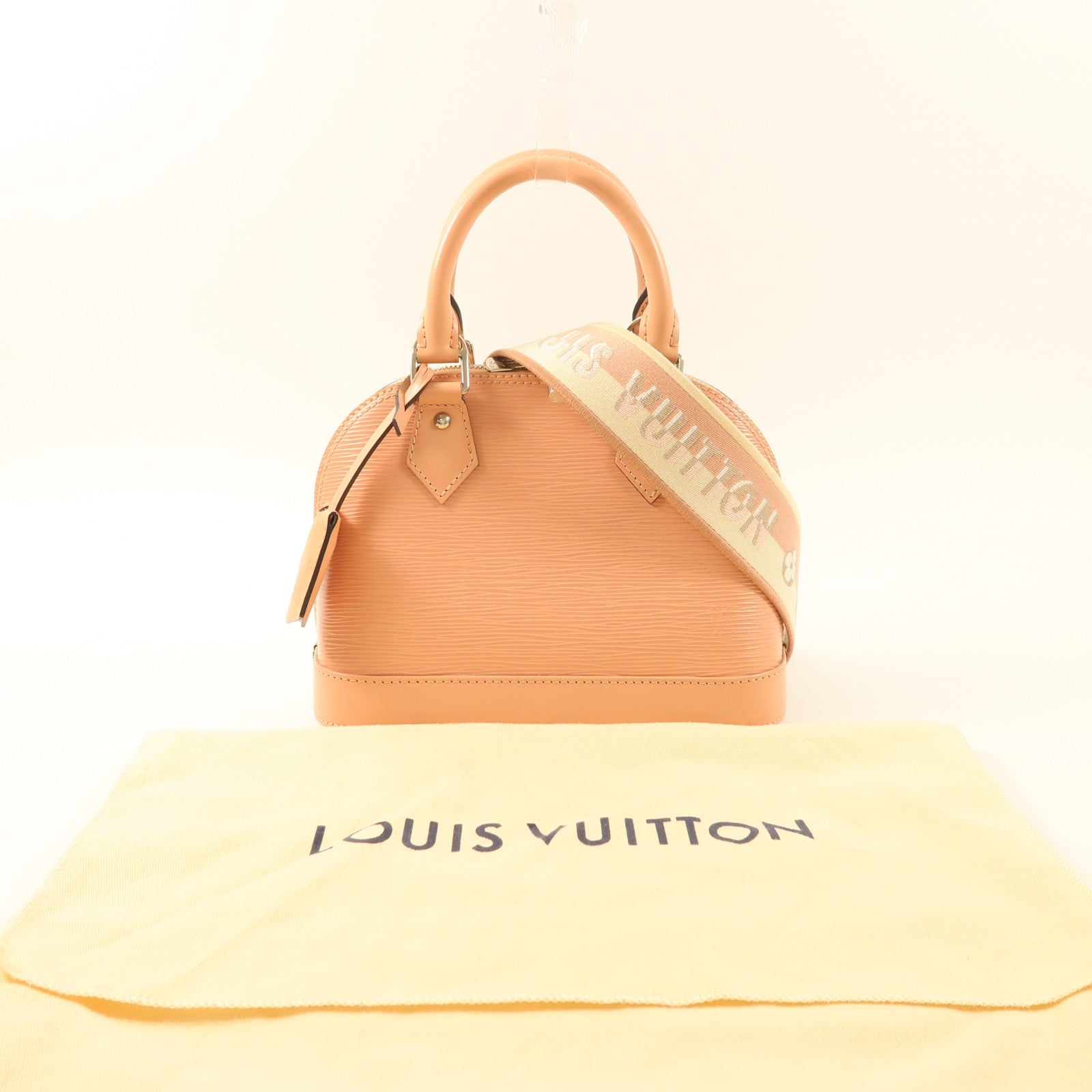 LOUIS VUITTON Epi Alma BB銀扣手挽肩背兩用袋