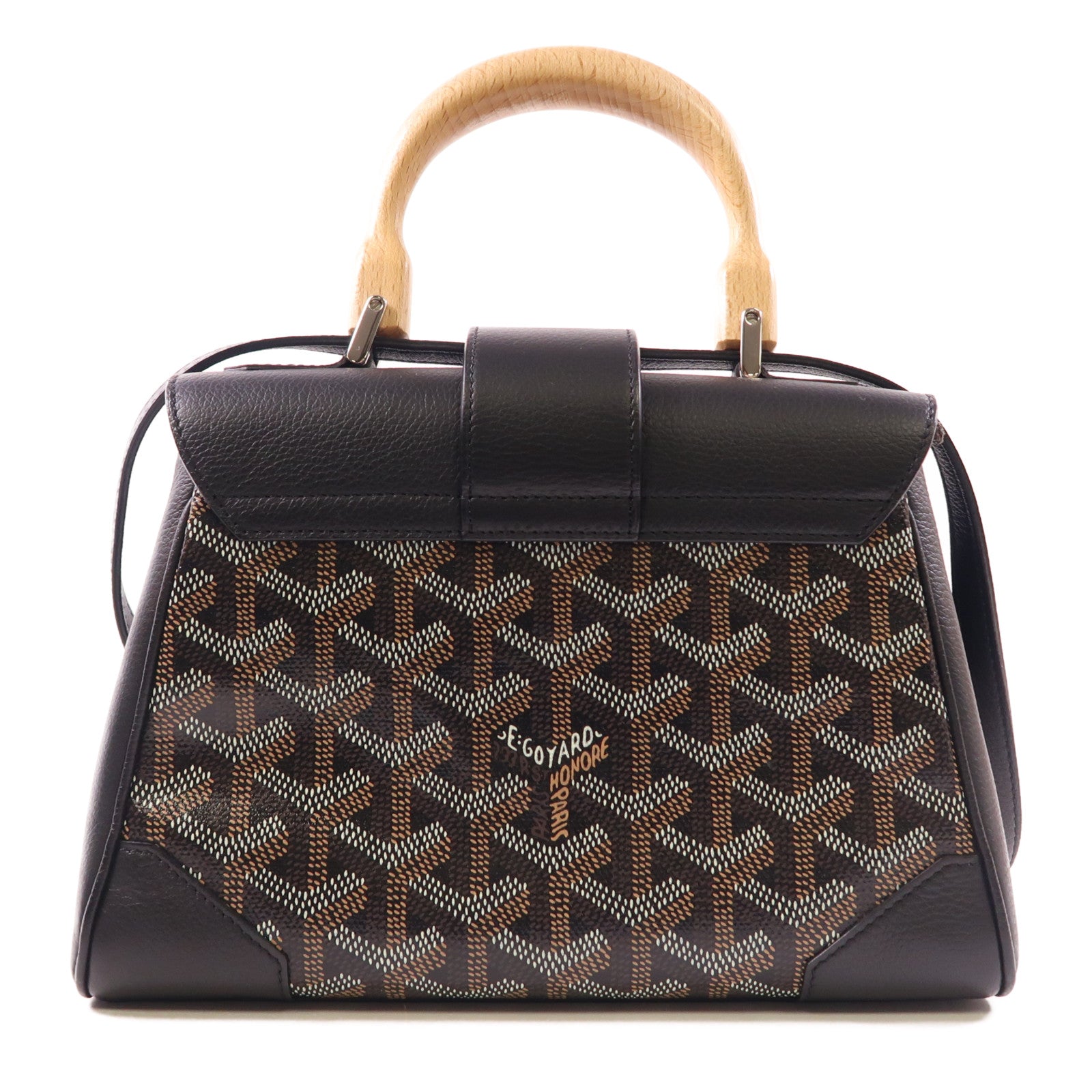 GOYARD 牛皮皮革Saigon Souple Mini Bag銀扣手挽肩背兩用袋