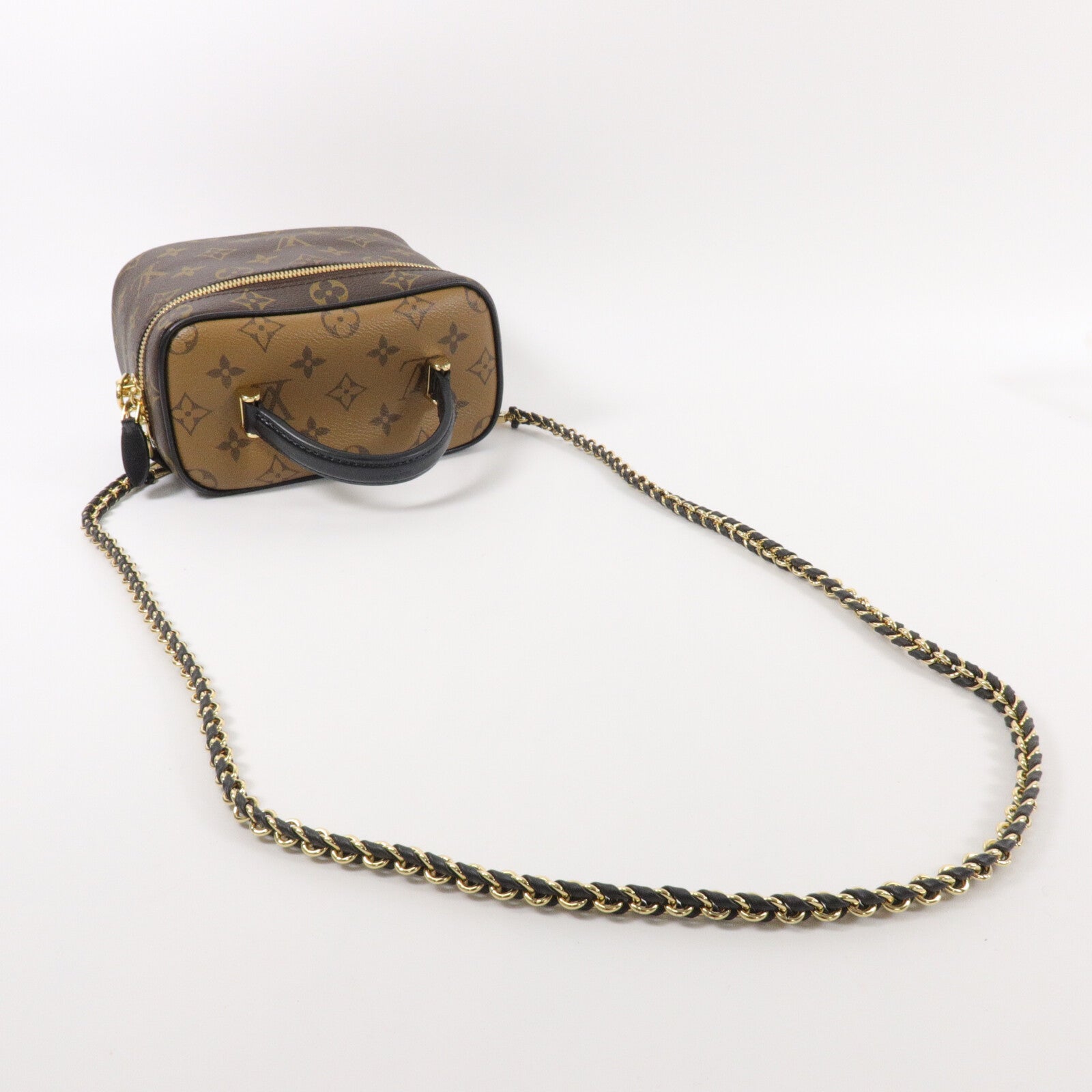 LOUIS VUITTON Monogram Reverse Vanity PM手挽肩背兩用袋