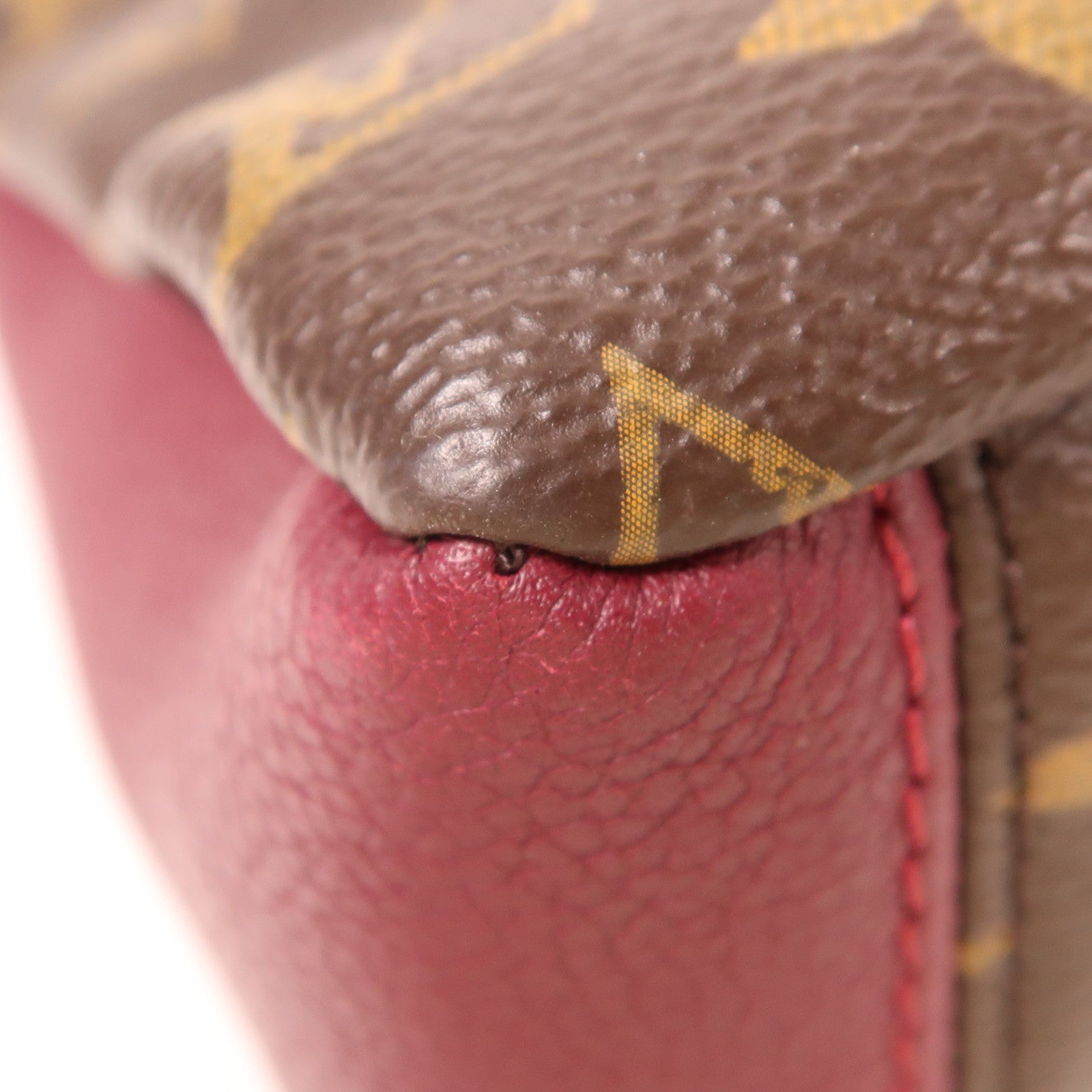 LOUIS VUITTON Monogram Pallas BB金扣手挽肩背兩用袋棕色/紫色