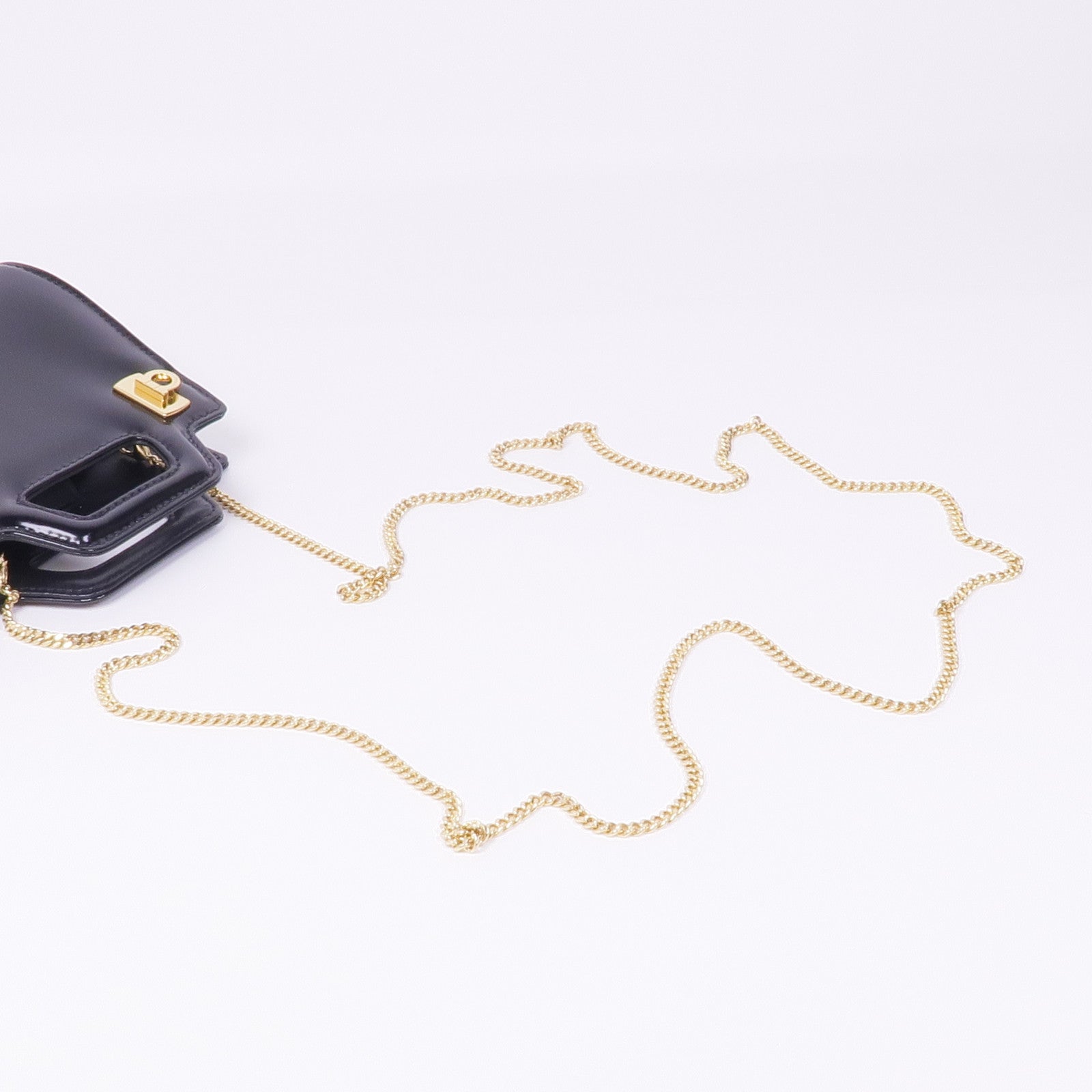 Salvatore Ferragamo 牛皮皮革Micro Wanda Bag金扣手挽肩背兩用袋