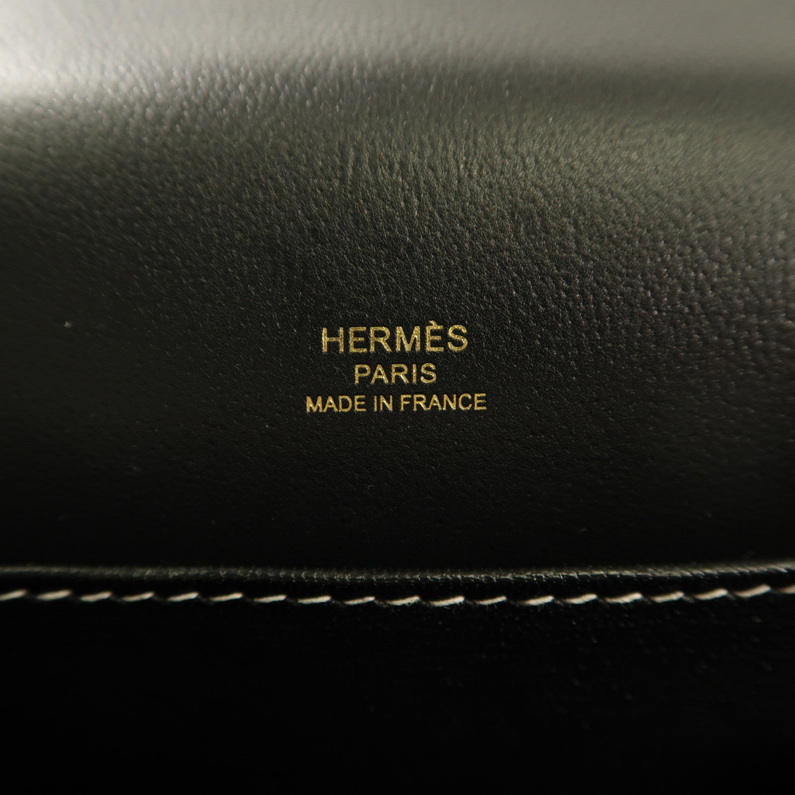 HERMES【激減優惠】 Evercolor皮革Roulis 23金扣肩背袋Noir