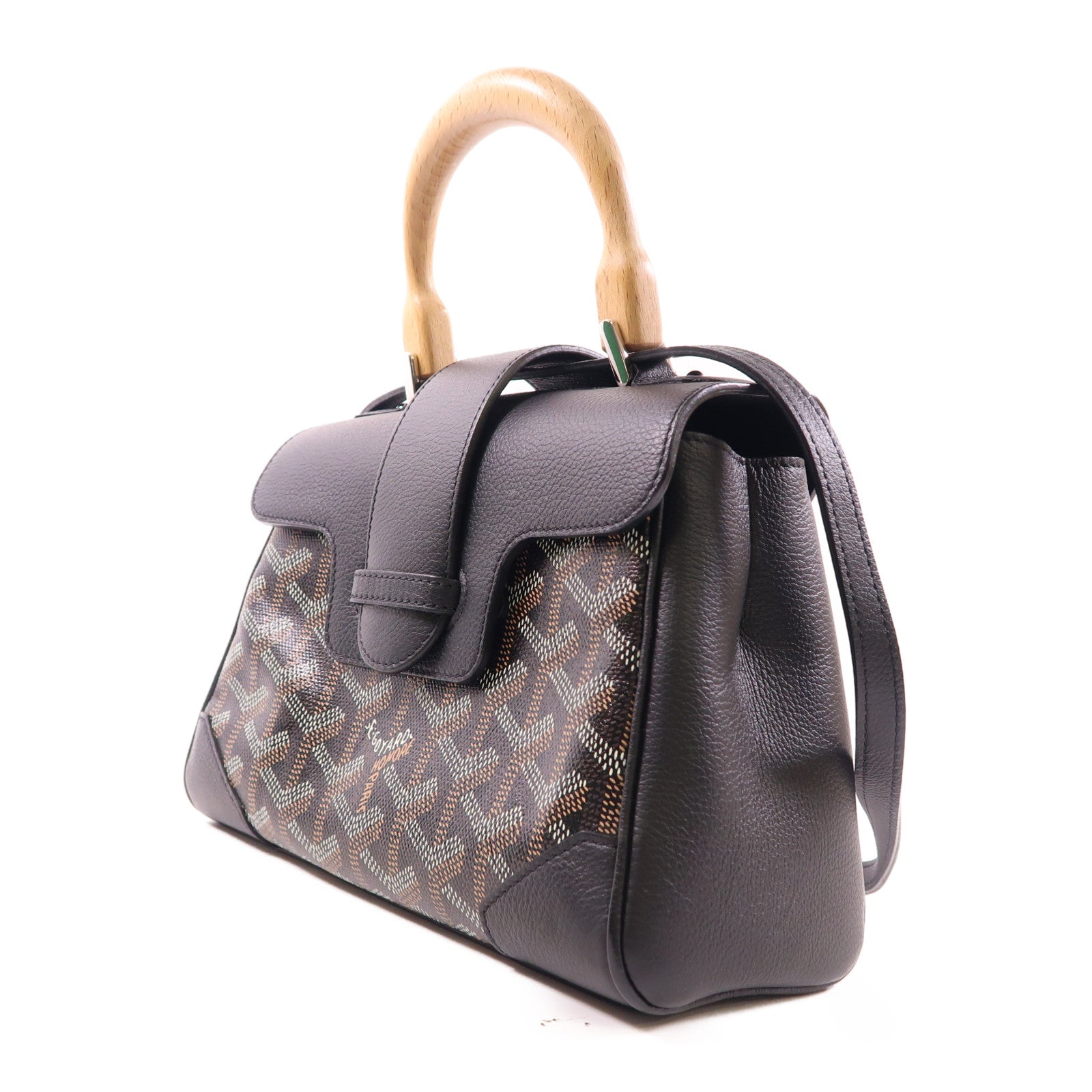GOYARD 牛皮皮革Saigon Souple Mini Bag銀扣手挽肩背兩用袋