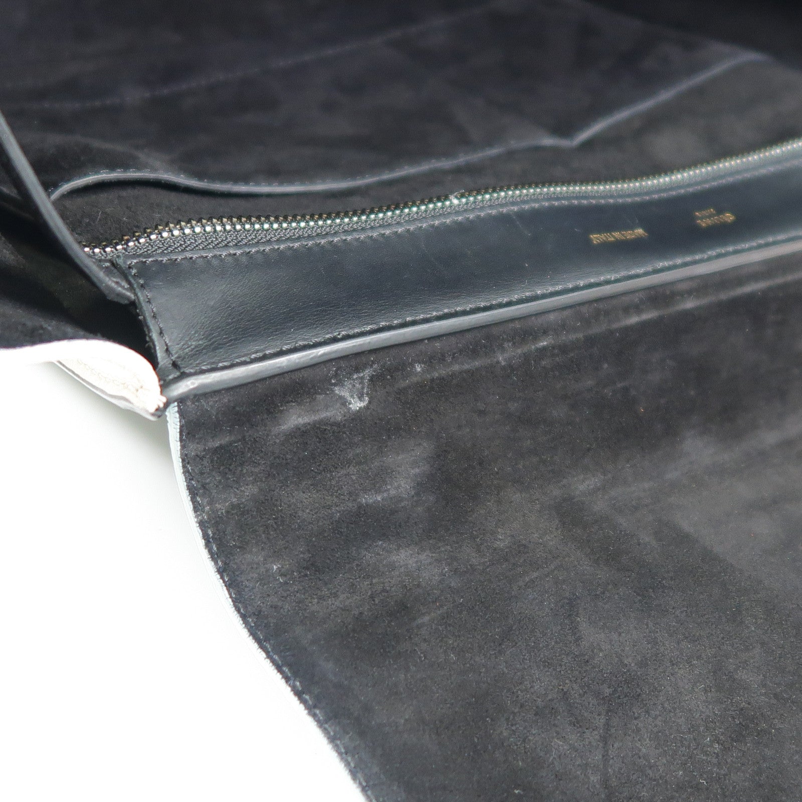 CELINE 牛皮皮革Trapeze銀扣手挽袋