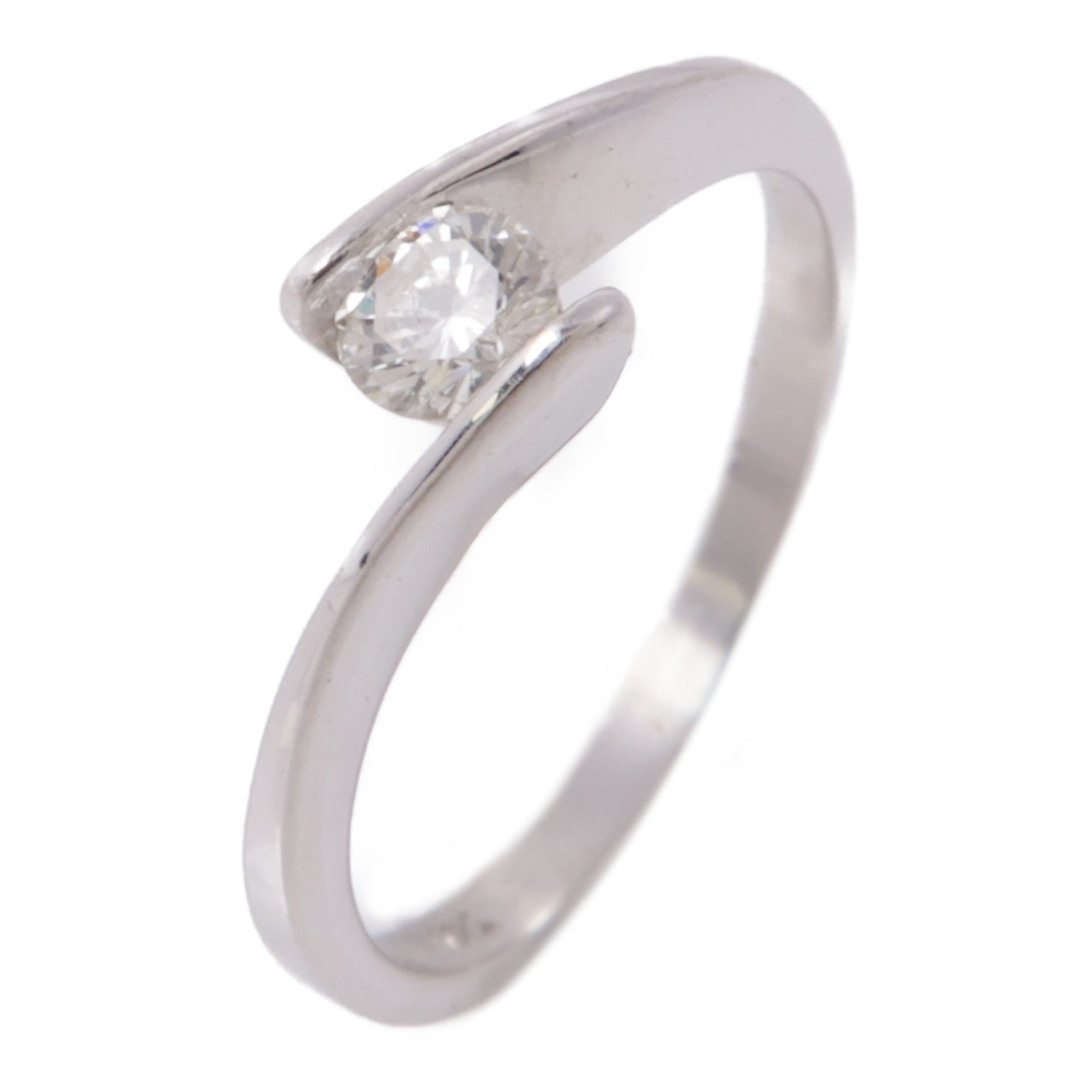 JEWELRY 【激減優惠】18K白金Diamond Ring鑽石戒指US#5.25