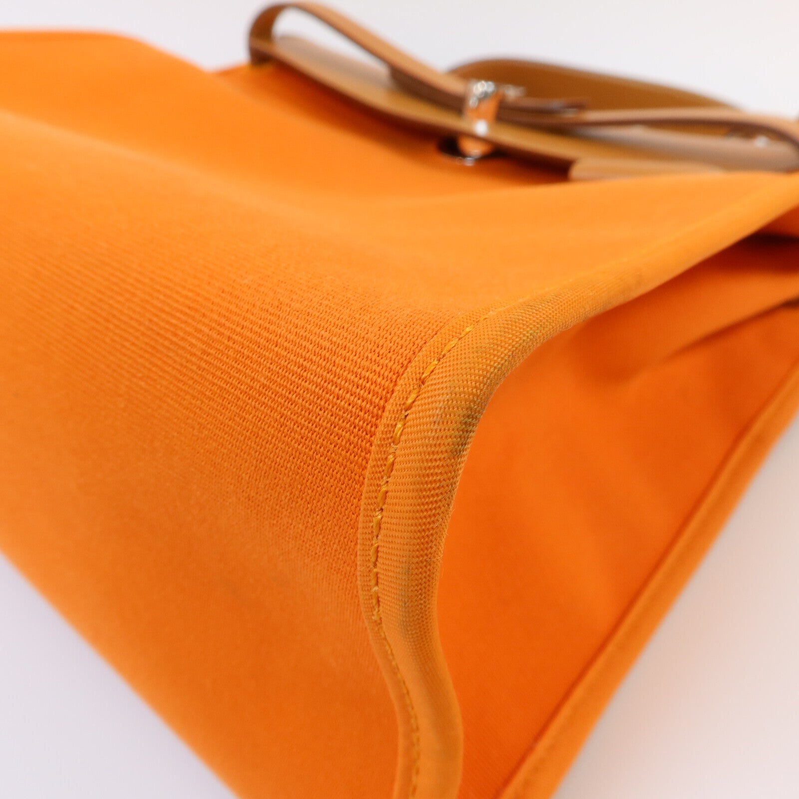 HERMES 帆布Herbag PM手挽肩背兩用袋Orange
