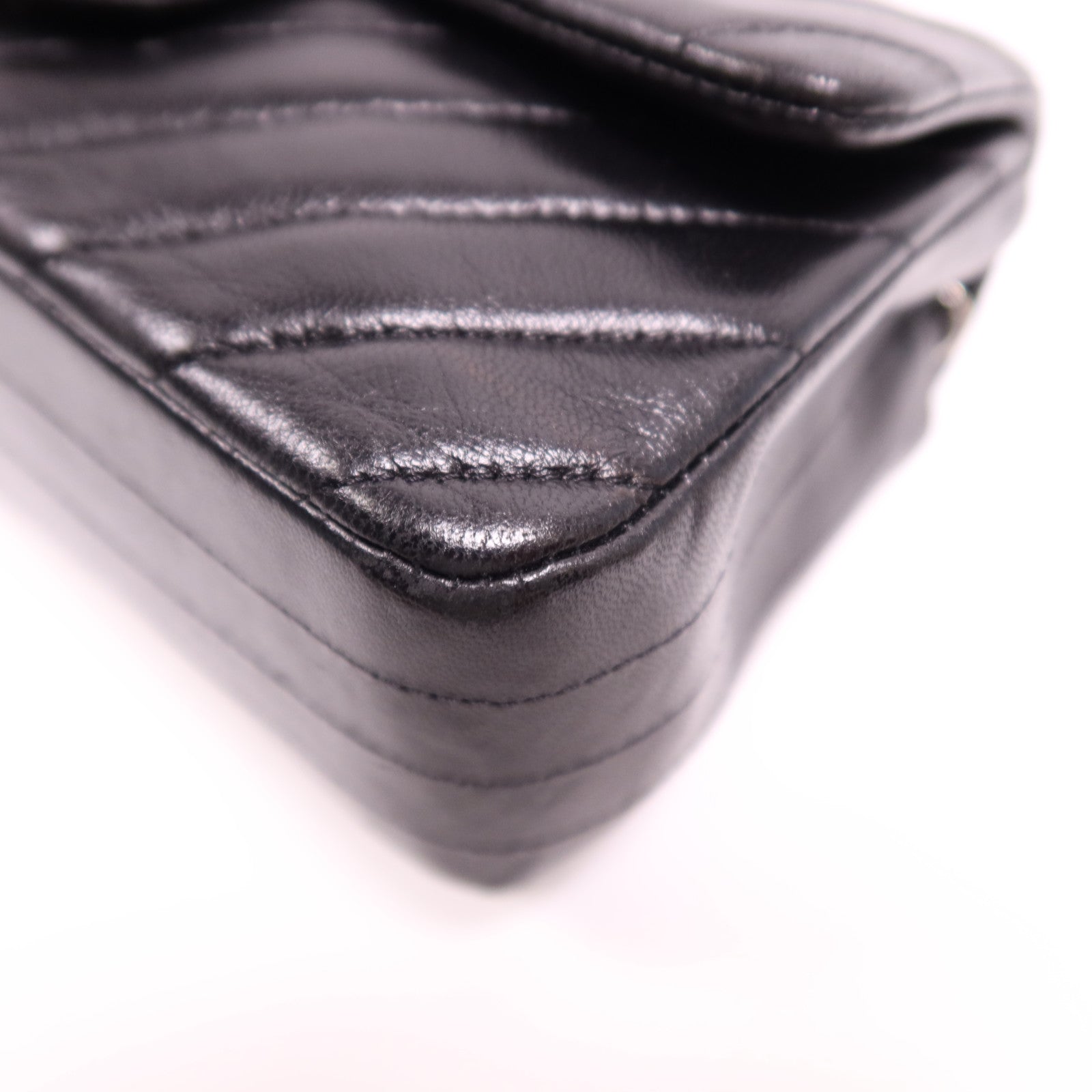 CHANEL 羊皮皮革Mini Classic 20肩背袋