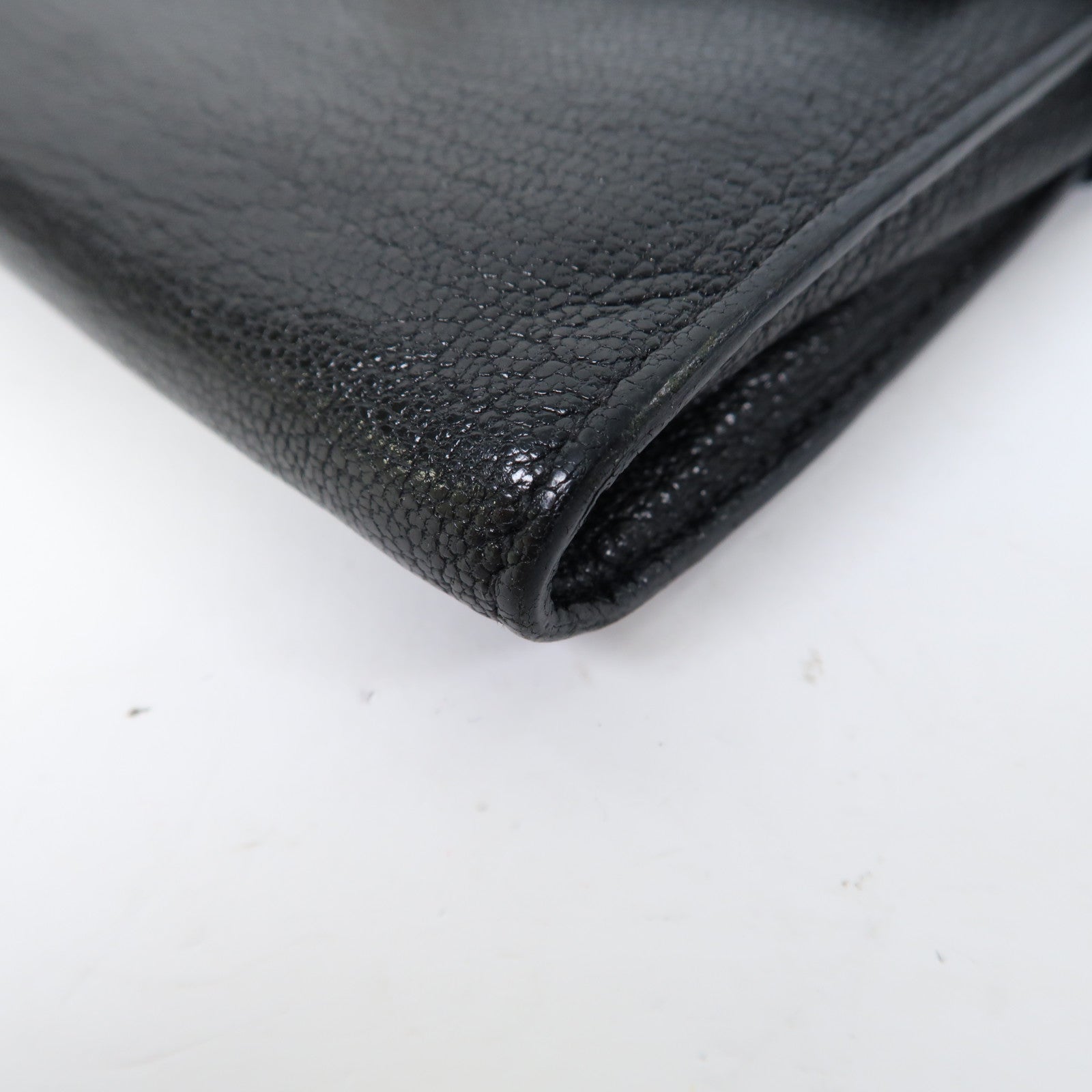HERMES Chevre皮革Kelly Long Wallet金長錢包黑色