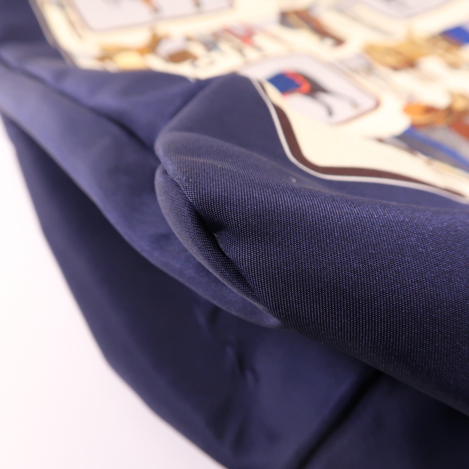 GUCCI SHW Tote Bag 387098 Nylon Navy Blue Beige