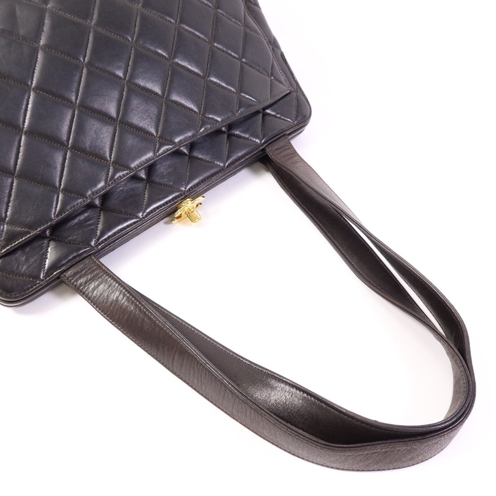 CHANEL 羊皮皮革Vintage Shoulder Bag金扣肩背袋