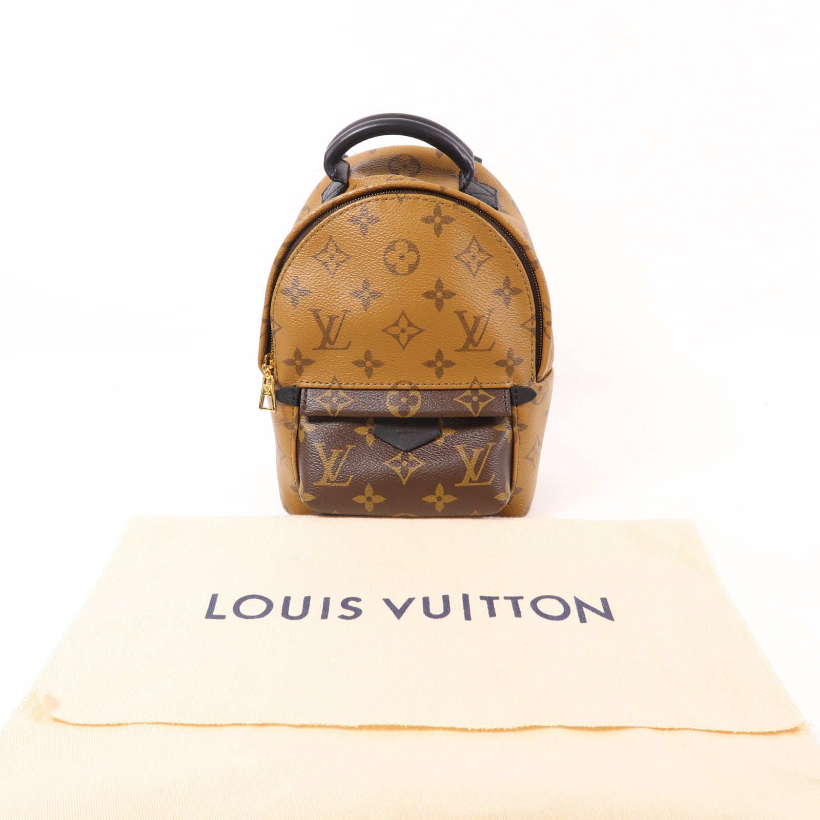 LOUIS VUITTON Monogram Reverse Palm Springs Mini金扣背包