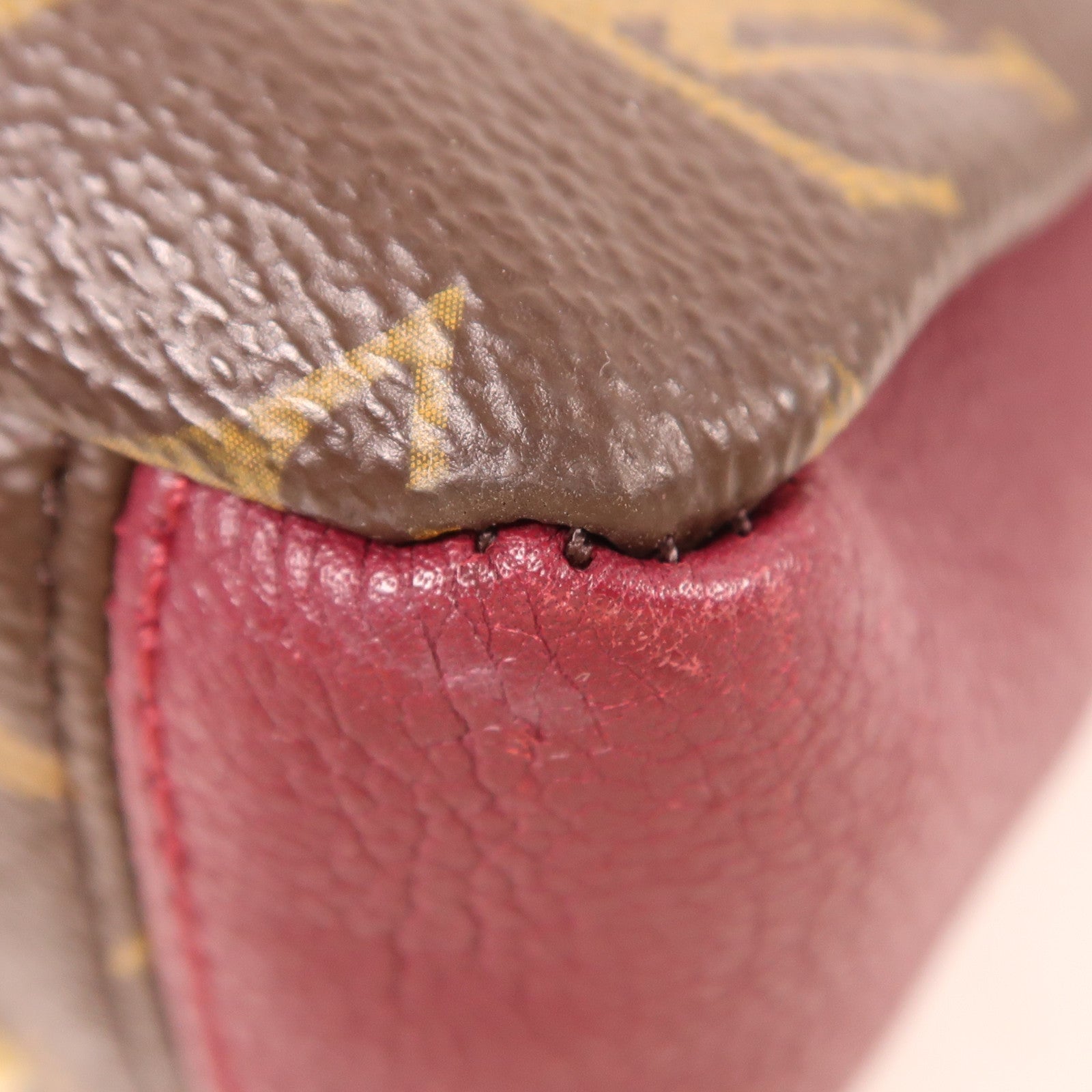 LOUIS VUITTON Monogram Pallas BB金扣手挽肩背兩用袋棕色/紫色