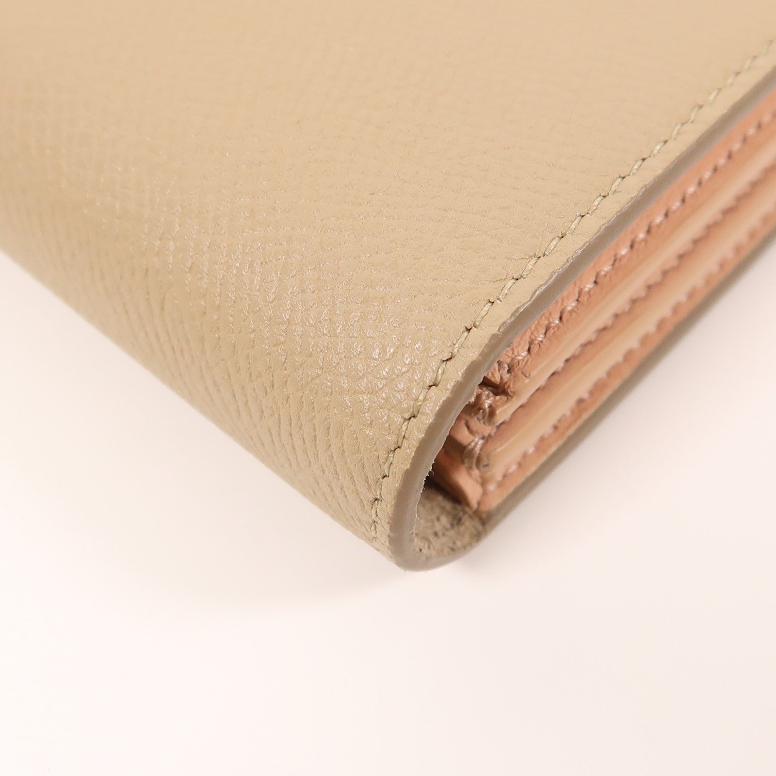 CELINE 牛皮皮革Long Wallet銀扣長錢包