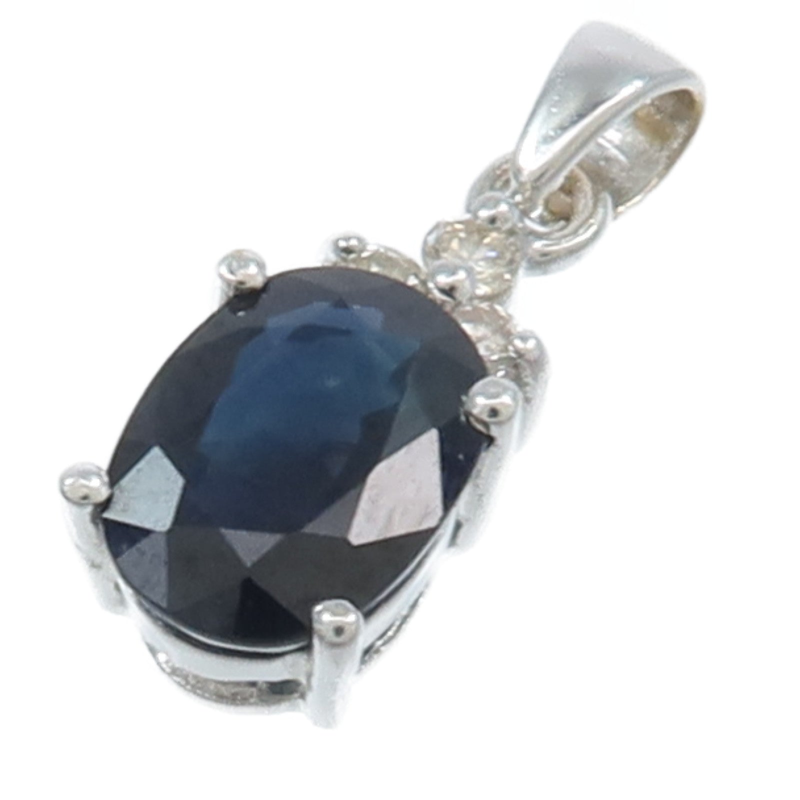 JEWELRY 18K白金Color Stone Top彩色寶石吊墜