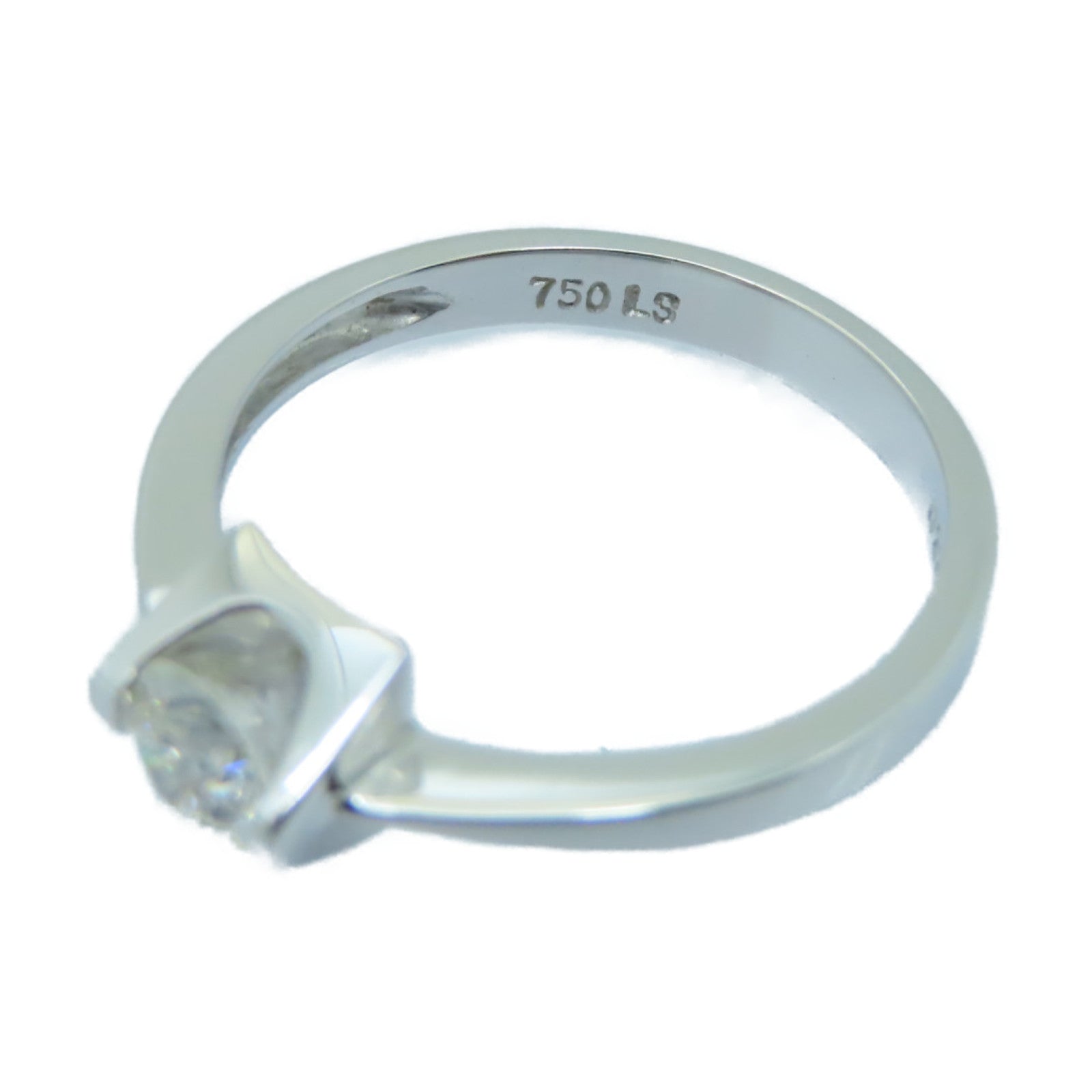 JEWELRY 【激減優惠】18K白金Diamond Ring 0.32ct鑽石戒指US#5.75