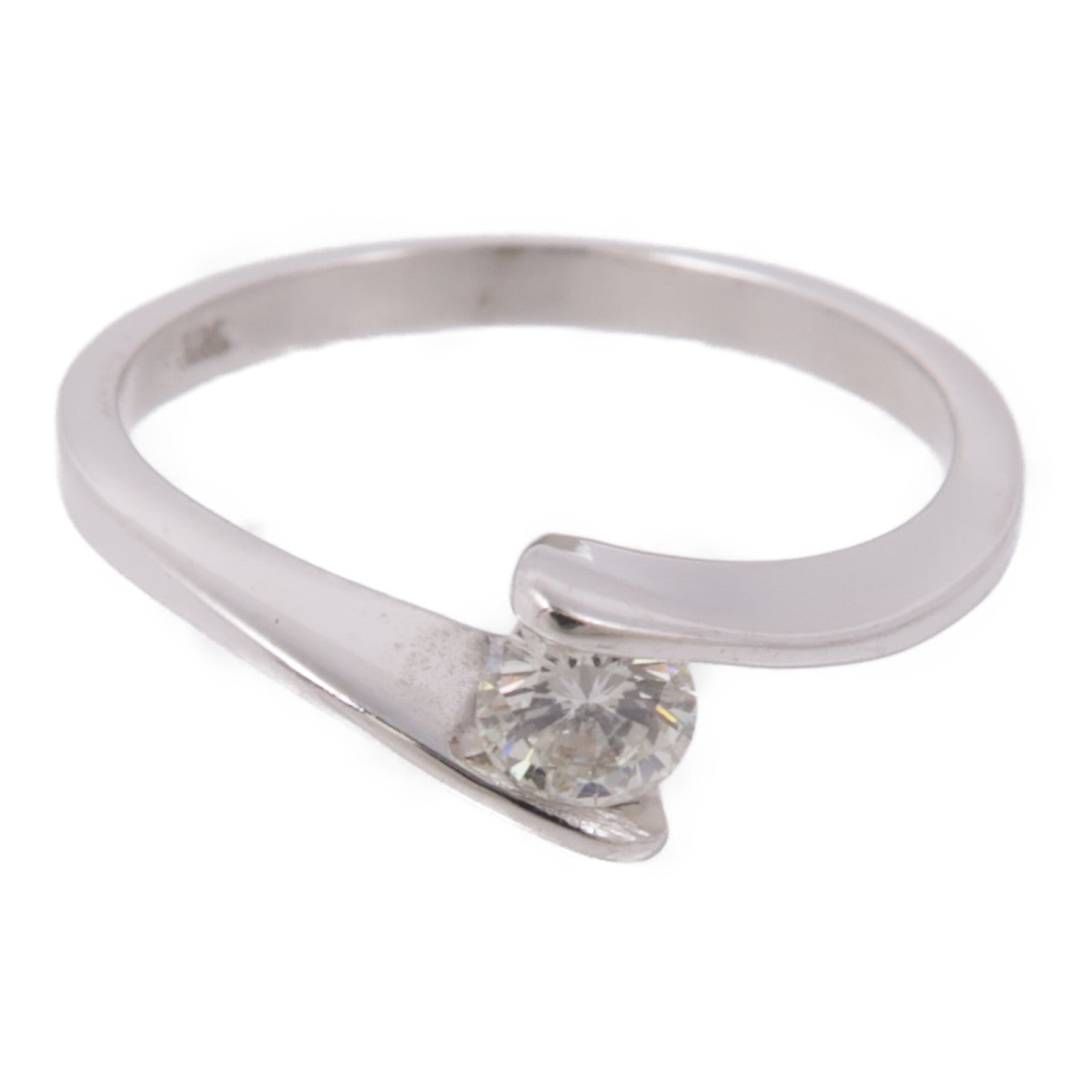 JEWELRY 【激減優惠】18K白金Diamond Ring鑽石戒指US#5.25