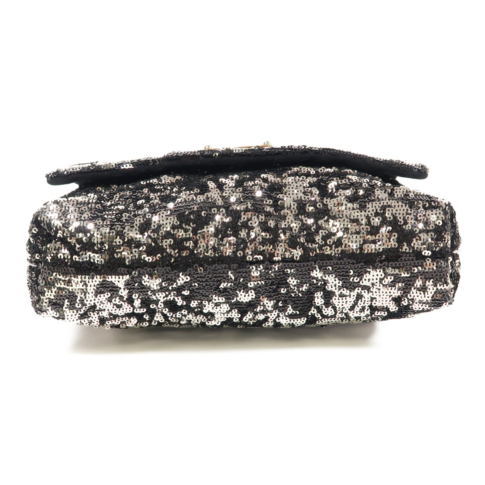 D&G 亮片Miss Charles Flag Bag鏈帶肩背袋