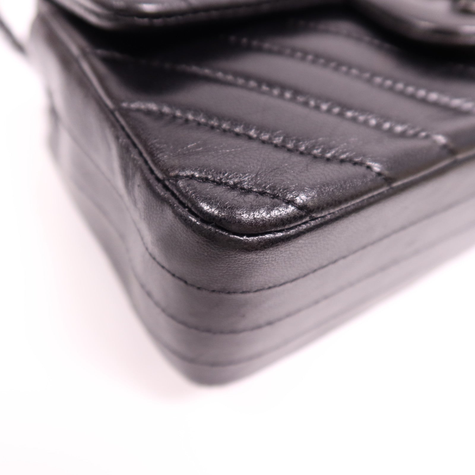 CHANEL 羊皮皮革Mini Classic 20肩背袋