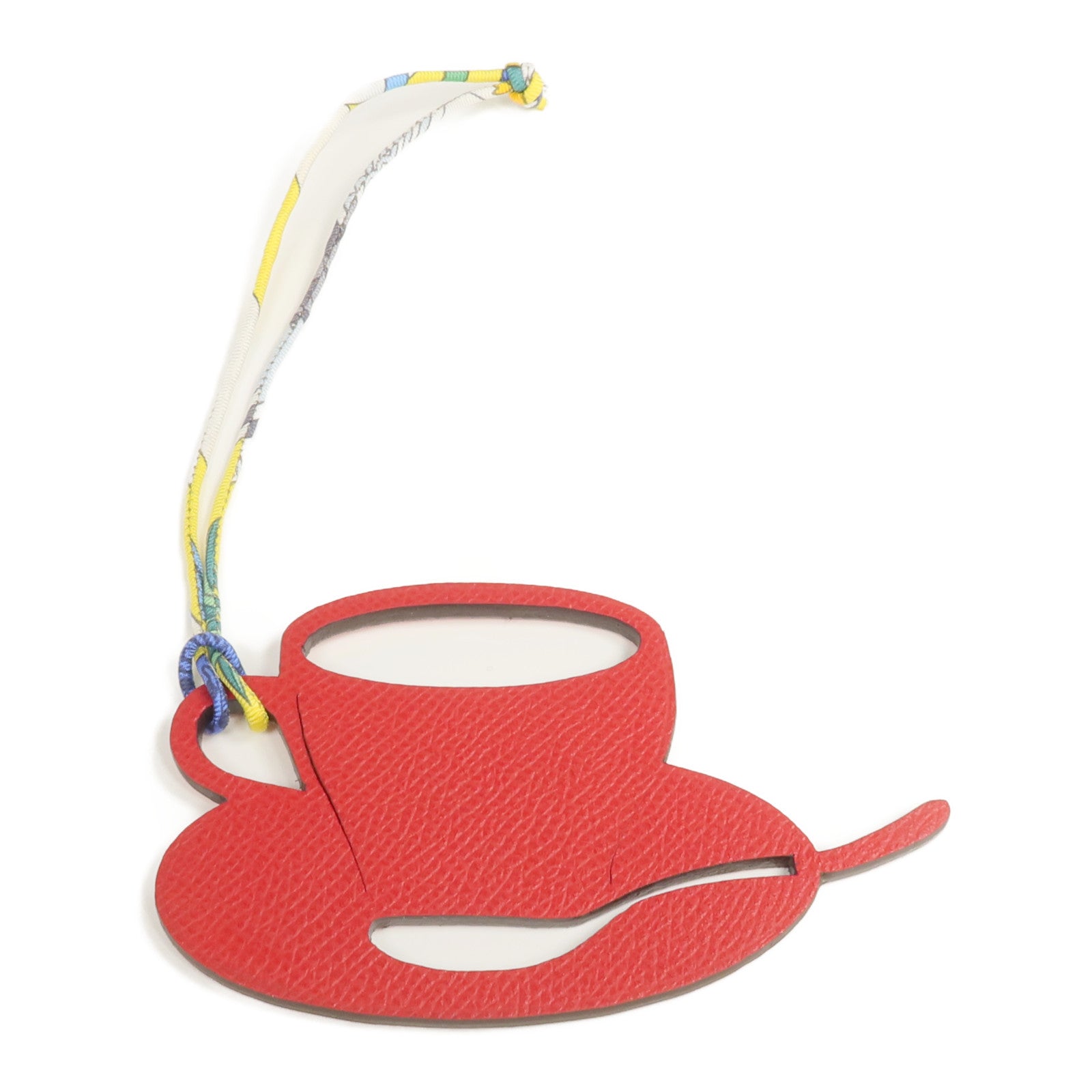 HERMES Clemence皮革Petit H Charm掛飾Capucine