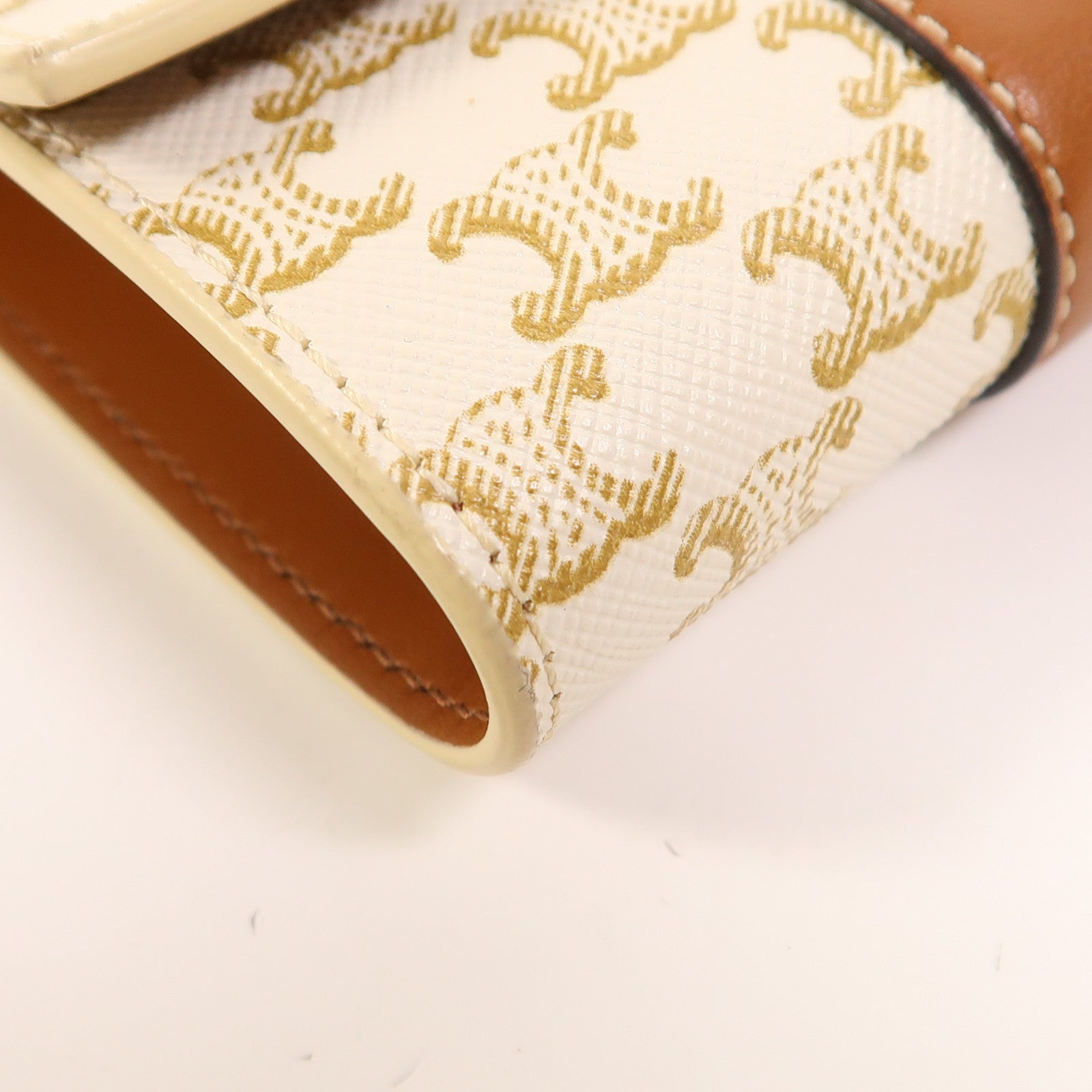 CELINE 塗層帆布Wallet金扣錢包