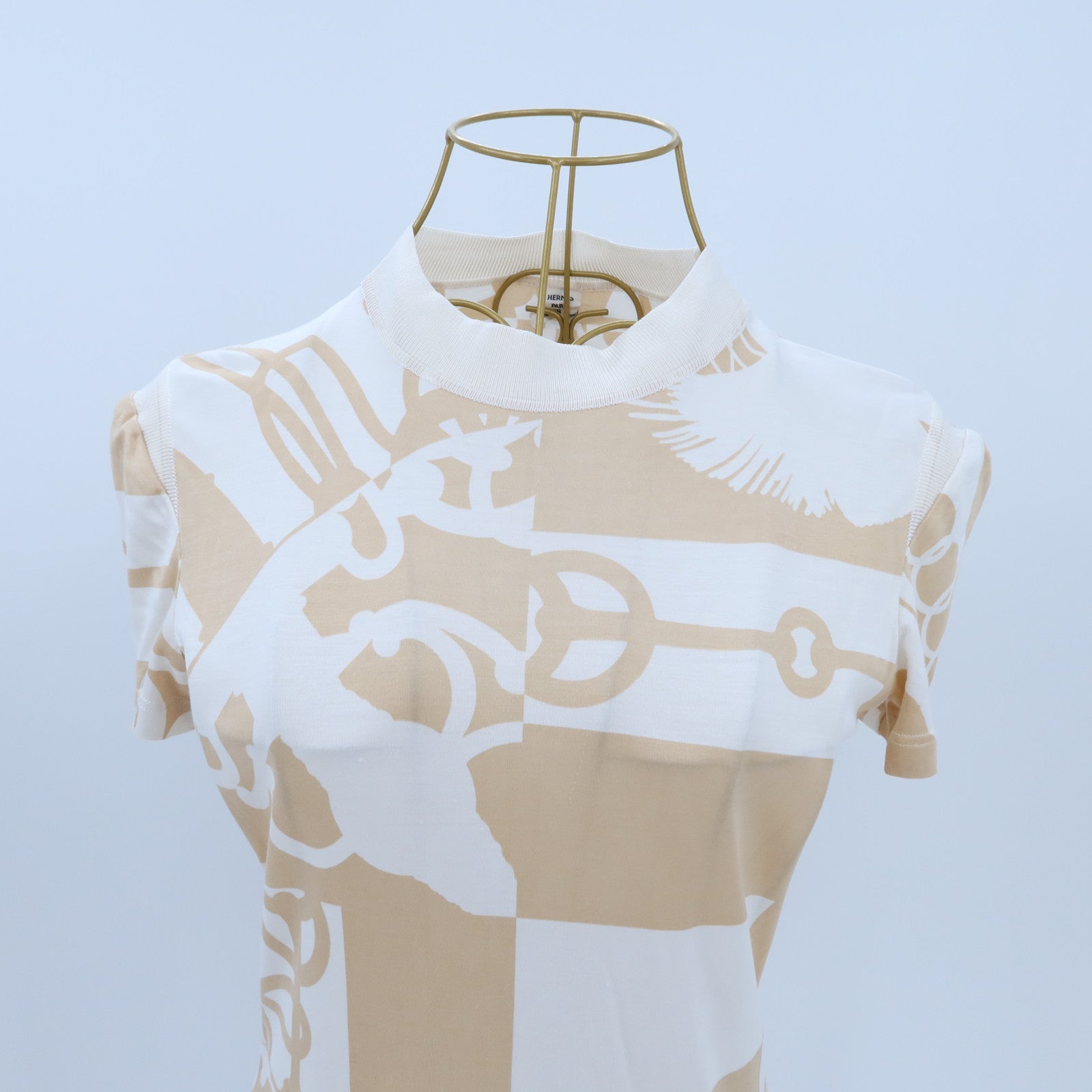 HERMES Silk Short-Sleeve Top上衣