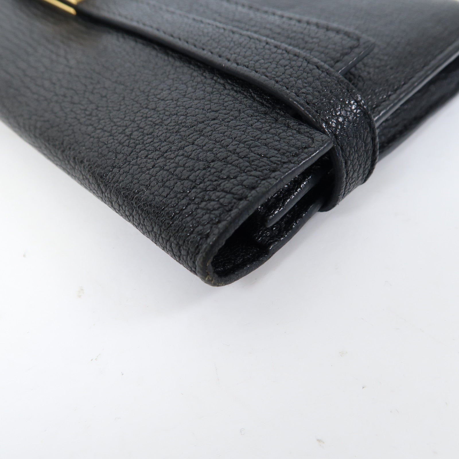 HERMES Chevre皮革Kelly Long Wallet金長錢包黑色