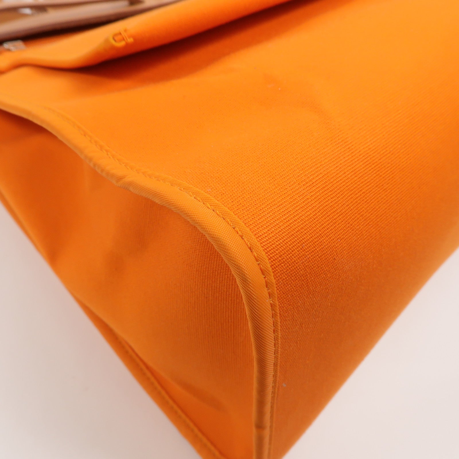 HERMES 帆布Herbag GM手挽肩背兩用袋Orange