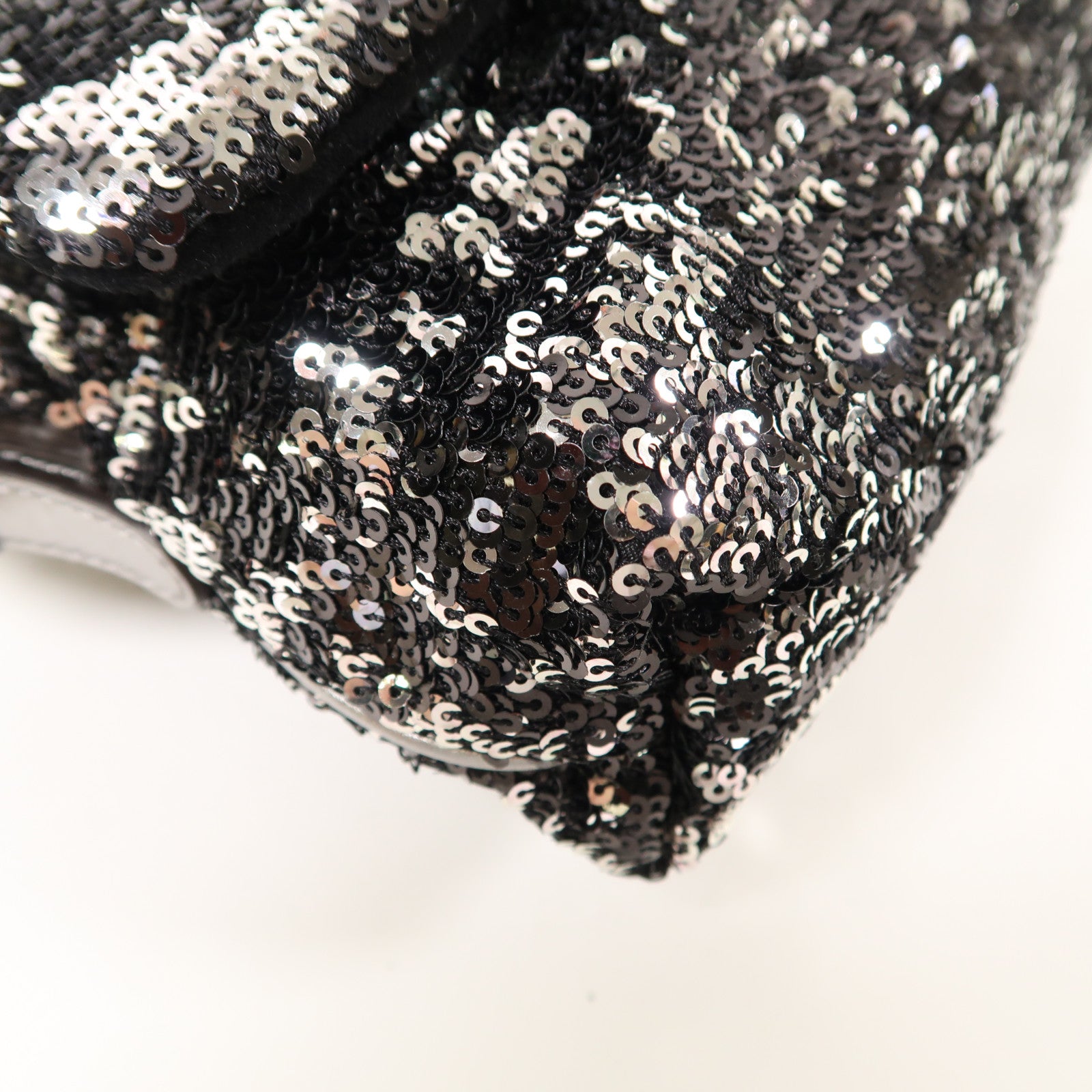 D&G 亮片Miss Charles Flag Bag鏈帶肩背袋