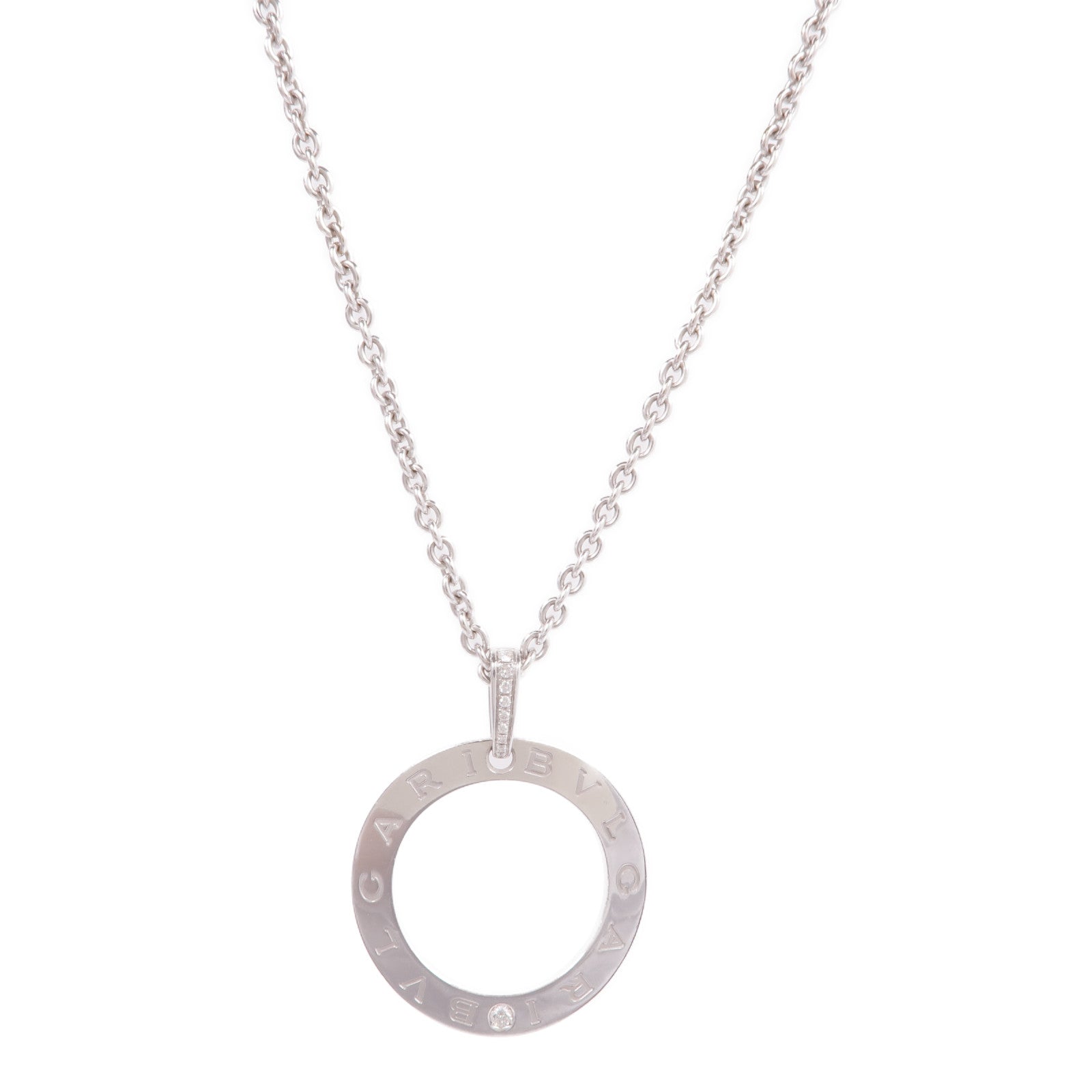 BVLGARI 18K白金Bvlgari Bvlgari Necklace鑽石項鍊
