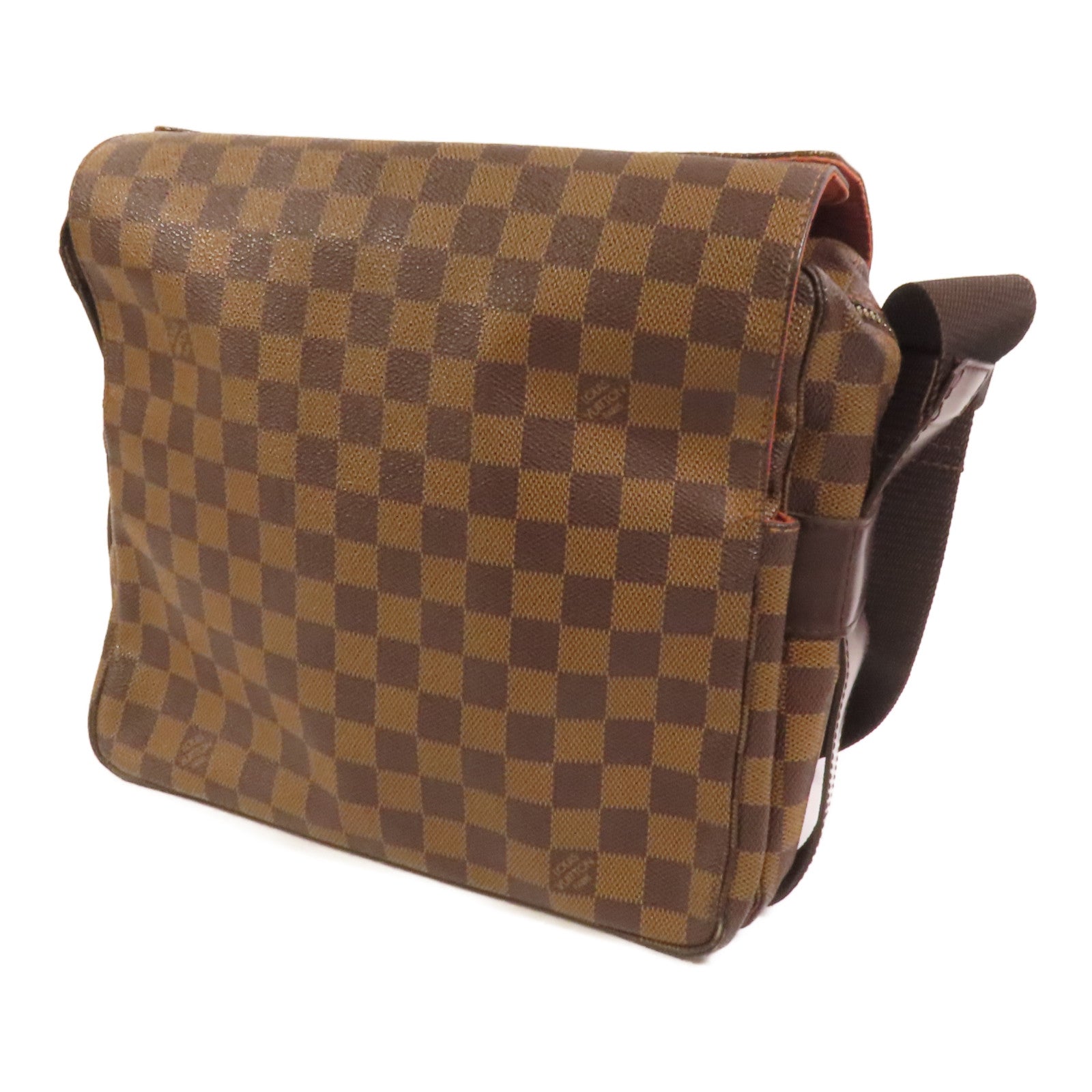 LOUIS VUITTON Damier Naviglio金扣肩背袋