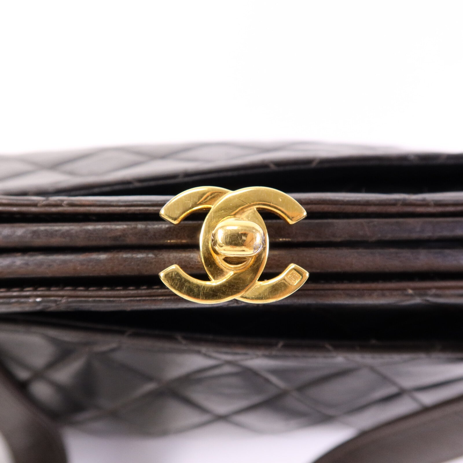 CHANEL 羊皮皮革Vintage Shoulder Bag金扣肩背袋
