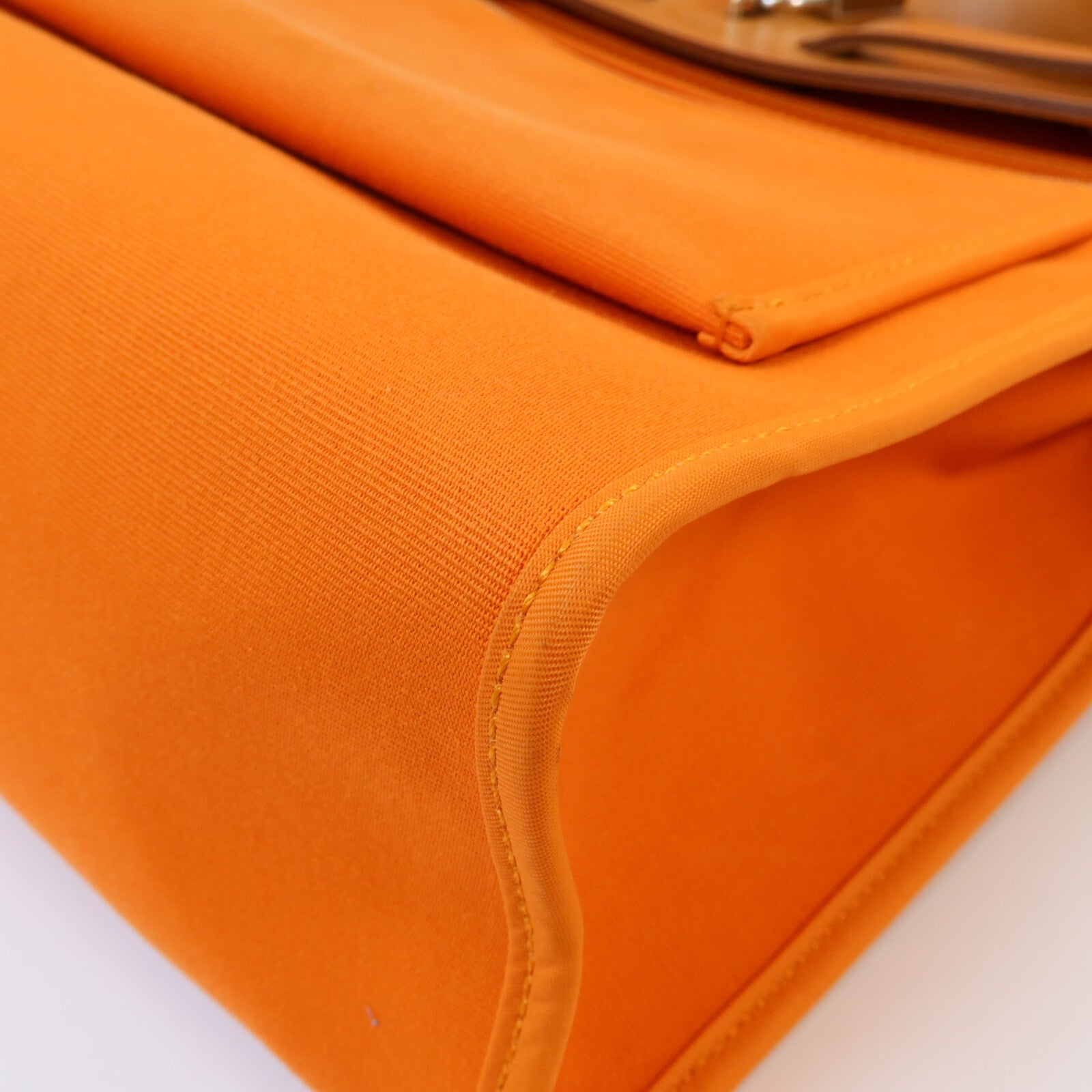 HERMES 帆布Herbag PM手挽肩背兩用袋Orange