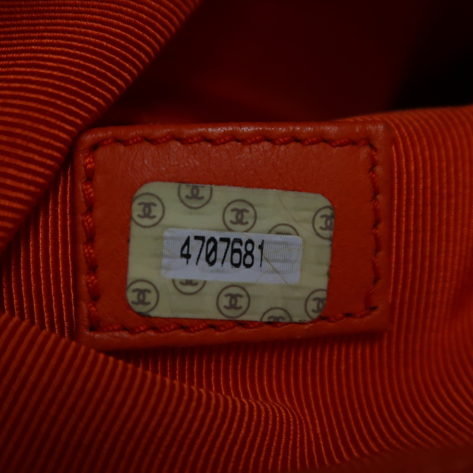 CHANEL (PRICE DOWN) CC GHW Shoulder Bag Calfskin Leather Orange