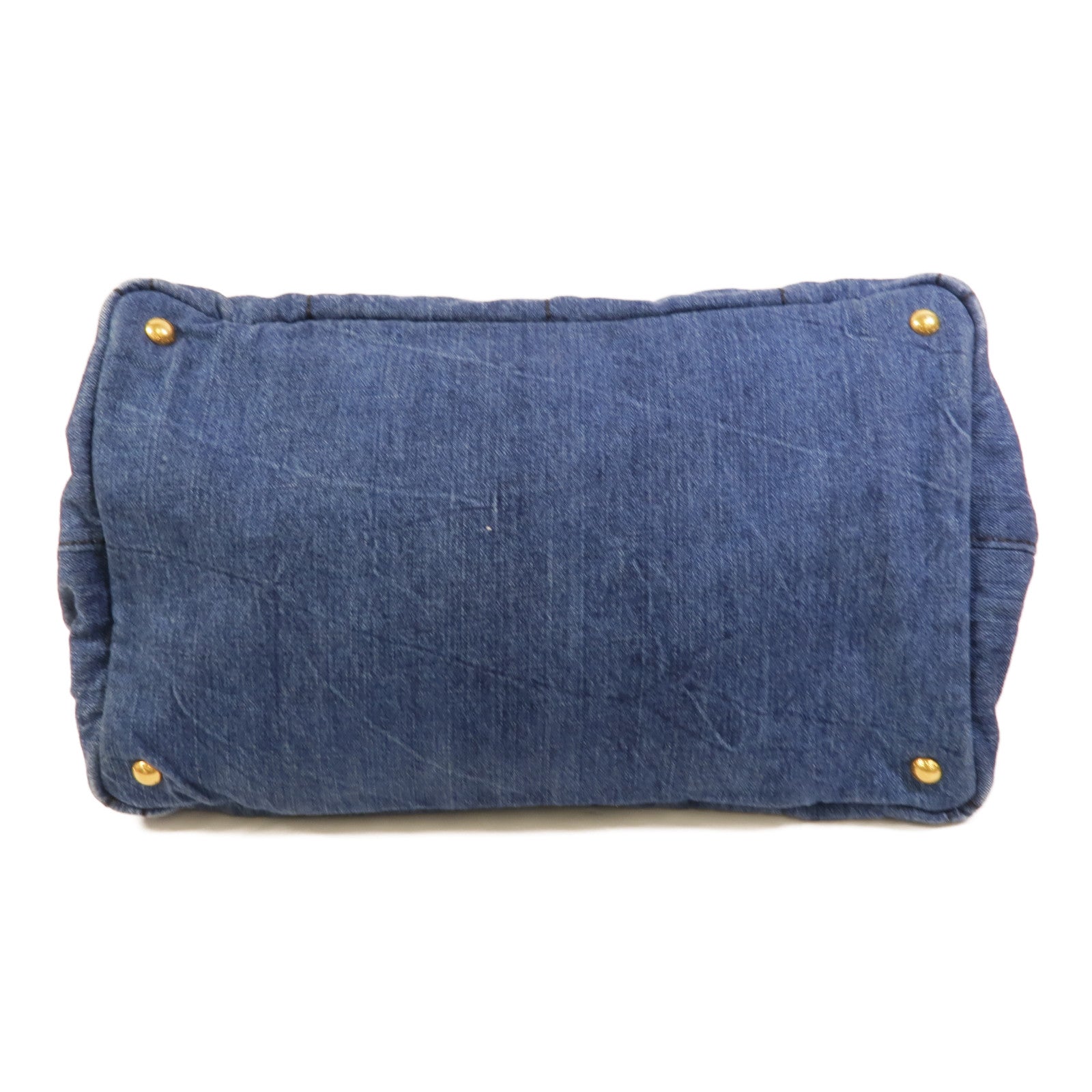 PRADA 牛仔布Canapa Large Tote手挽袋