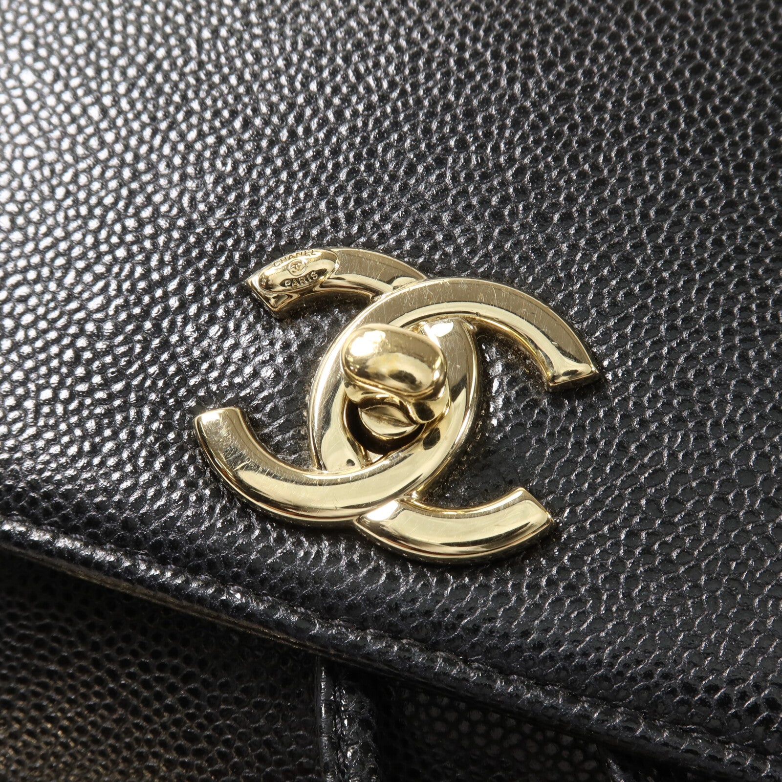 CHANEL 牛皮皮革Affinity Backpack鏈帶背包